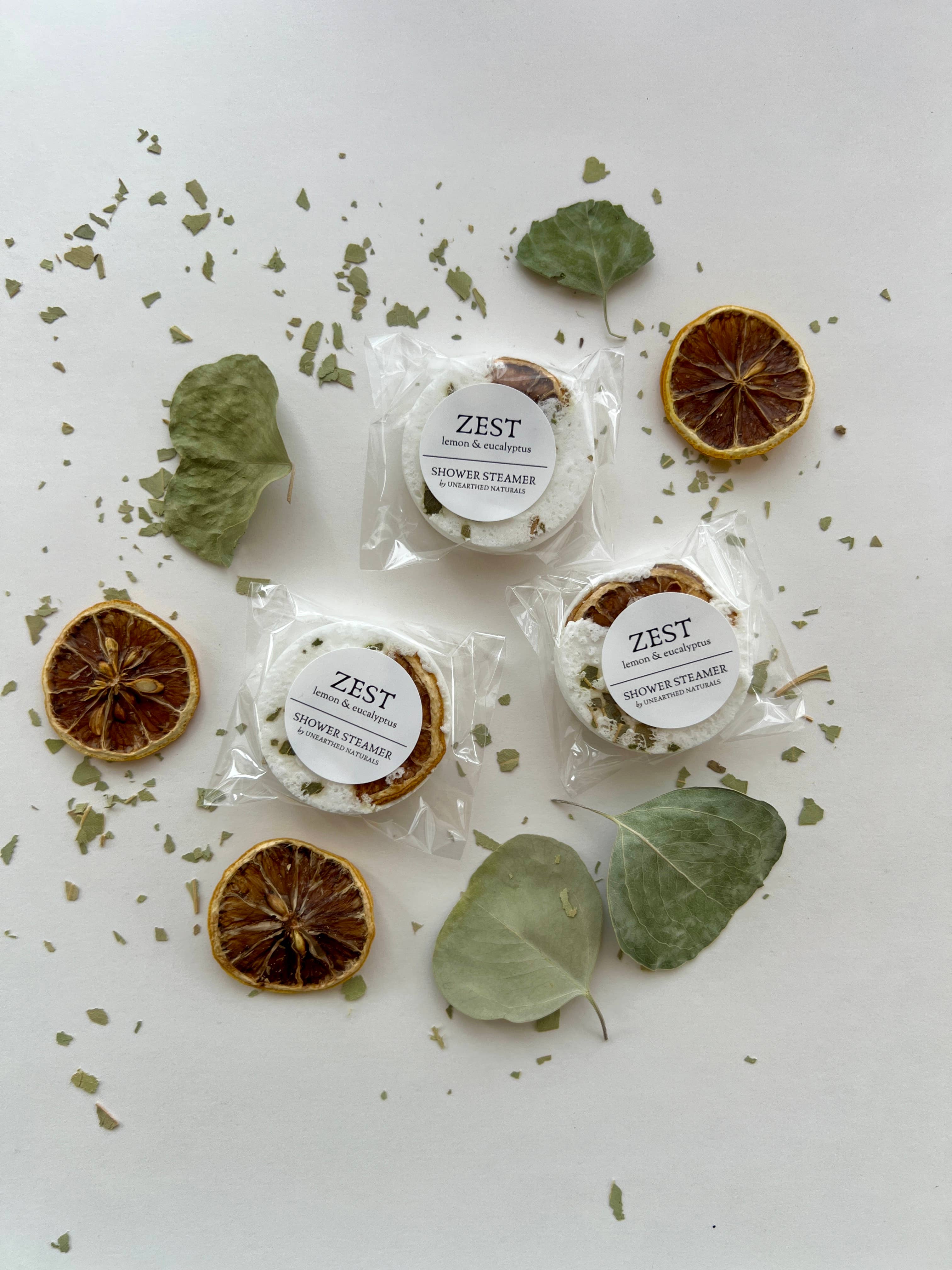 Zest - Lemon & Eucalyptus Shower Steamers | Aromatherapy