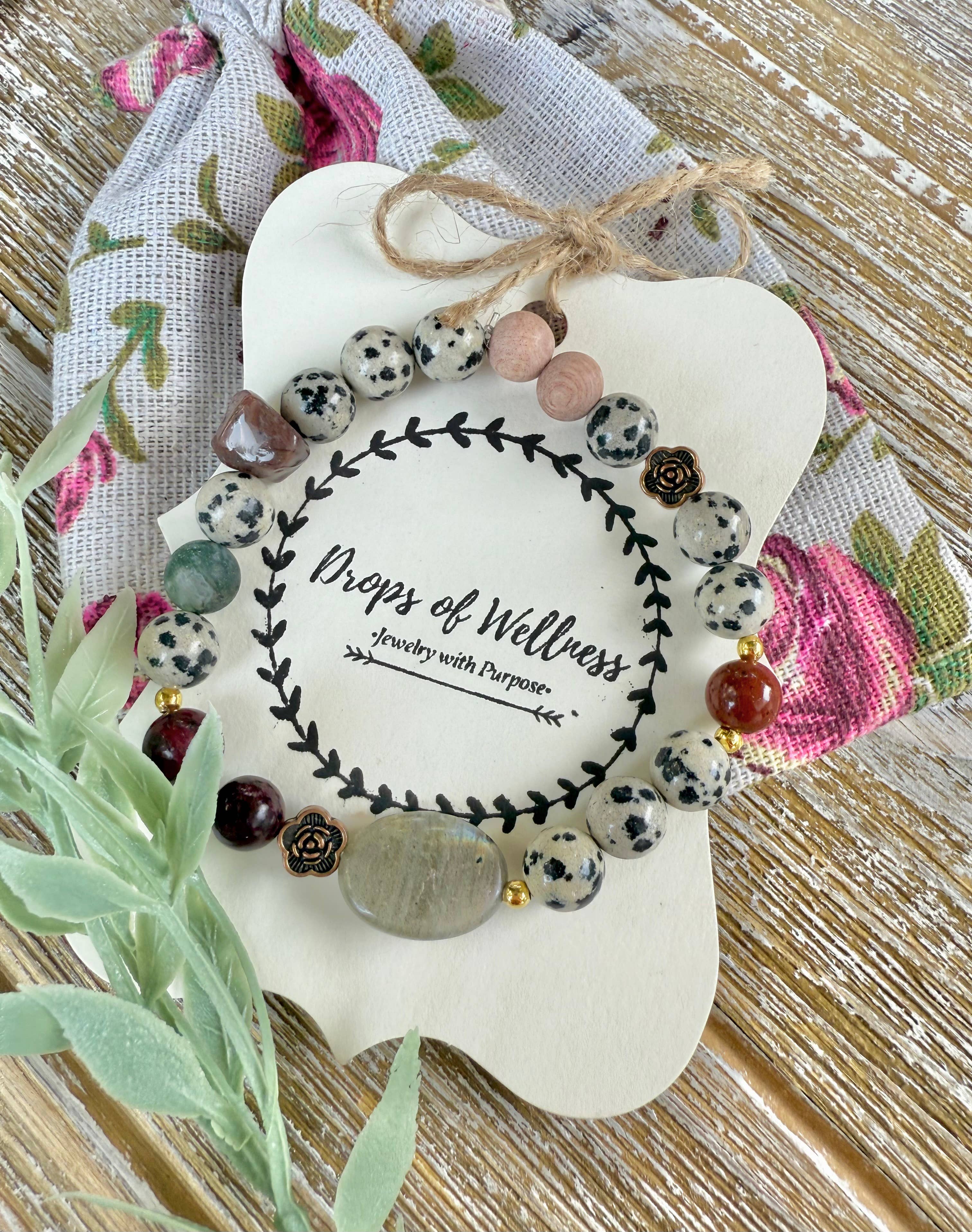 Beaded Bracelet, Stackable Fall Bracelet, Diffuser, The Roma