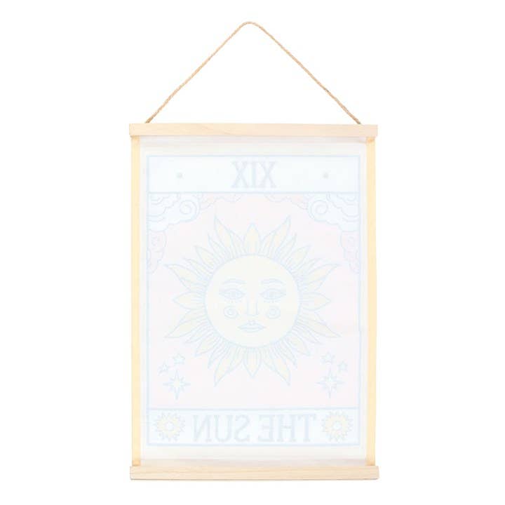 The Sun Vintage Tarot Card Wall Hanging