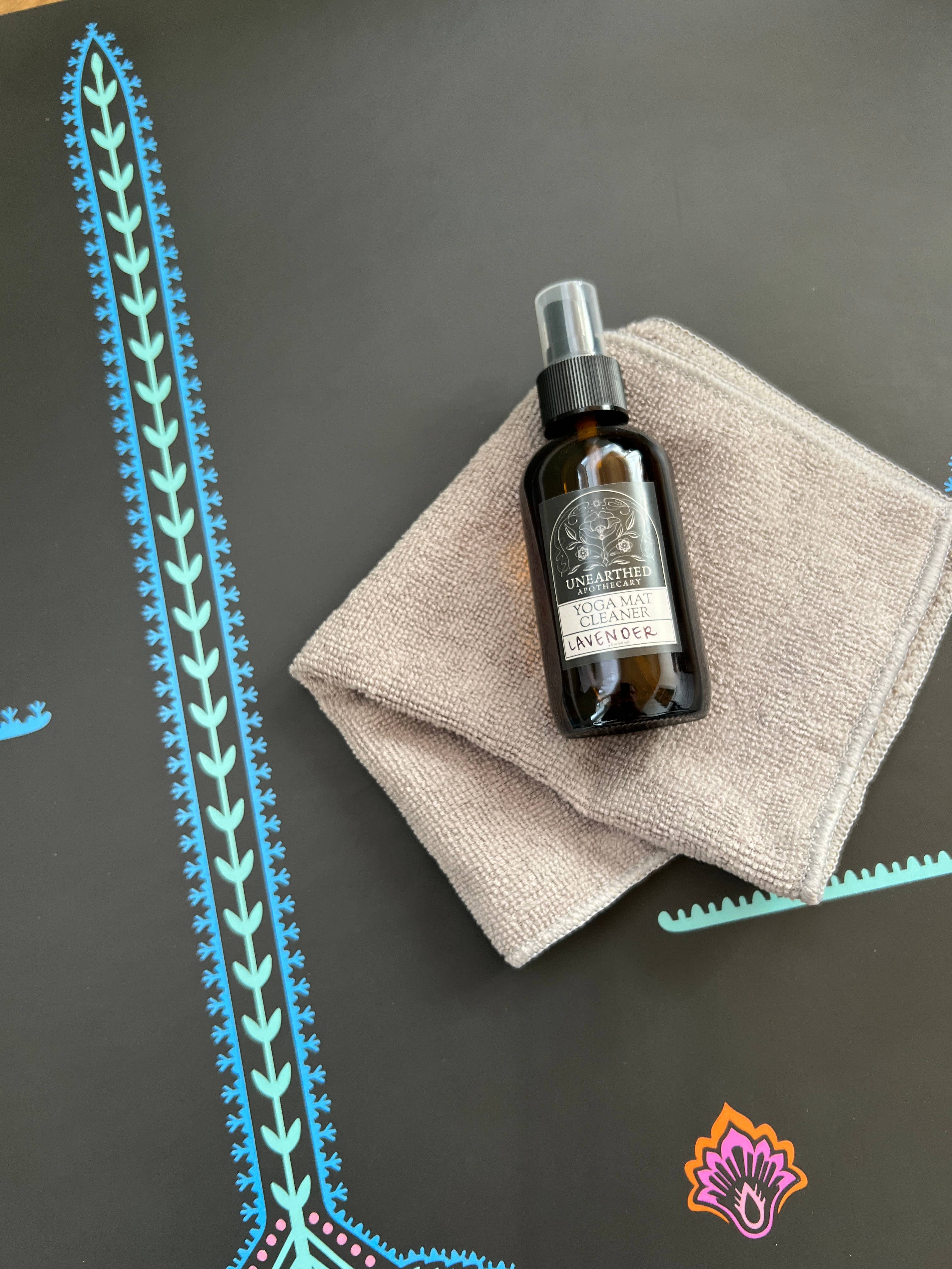 Yoga Mat Cleaning Spray 4 oz - Natural Cleaner Safe for Yoga: Lavender