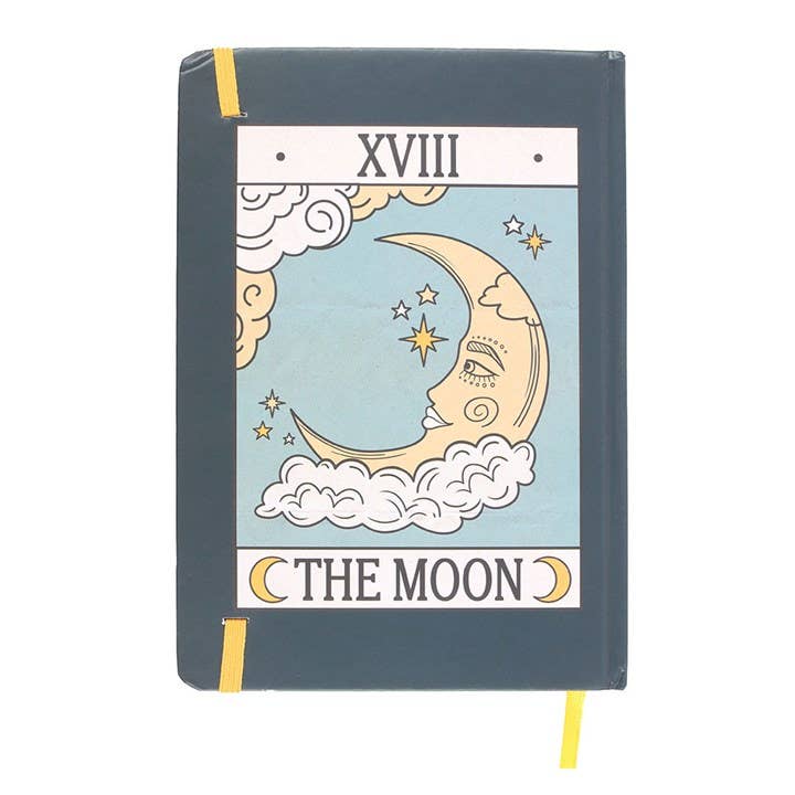 The Moon Vintage Tarot Card A5 Notebook