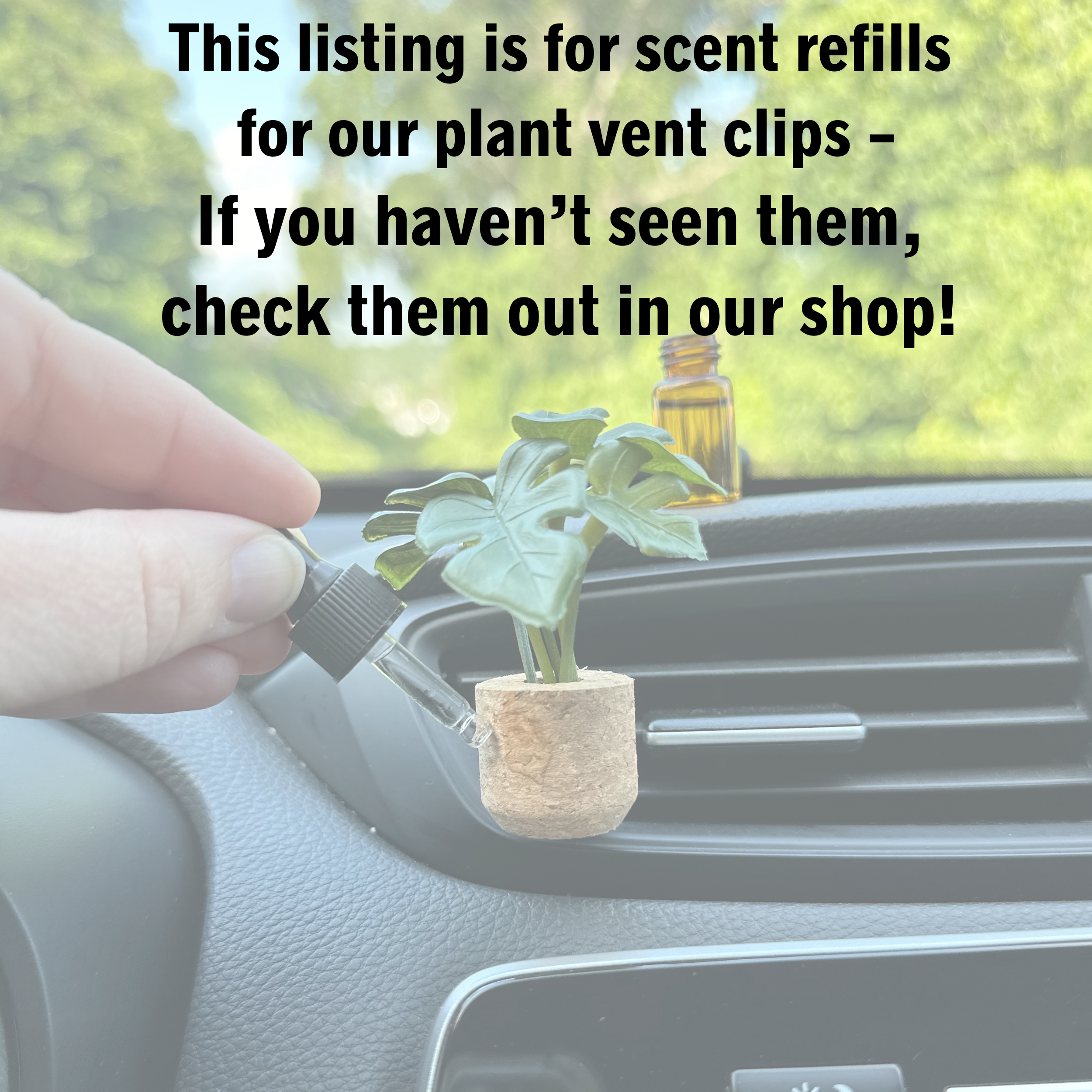 Plant Car Air Freshener Diffuser Refills - Refill Oils ONLY: Lavender