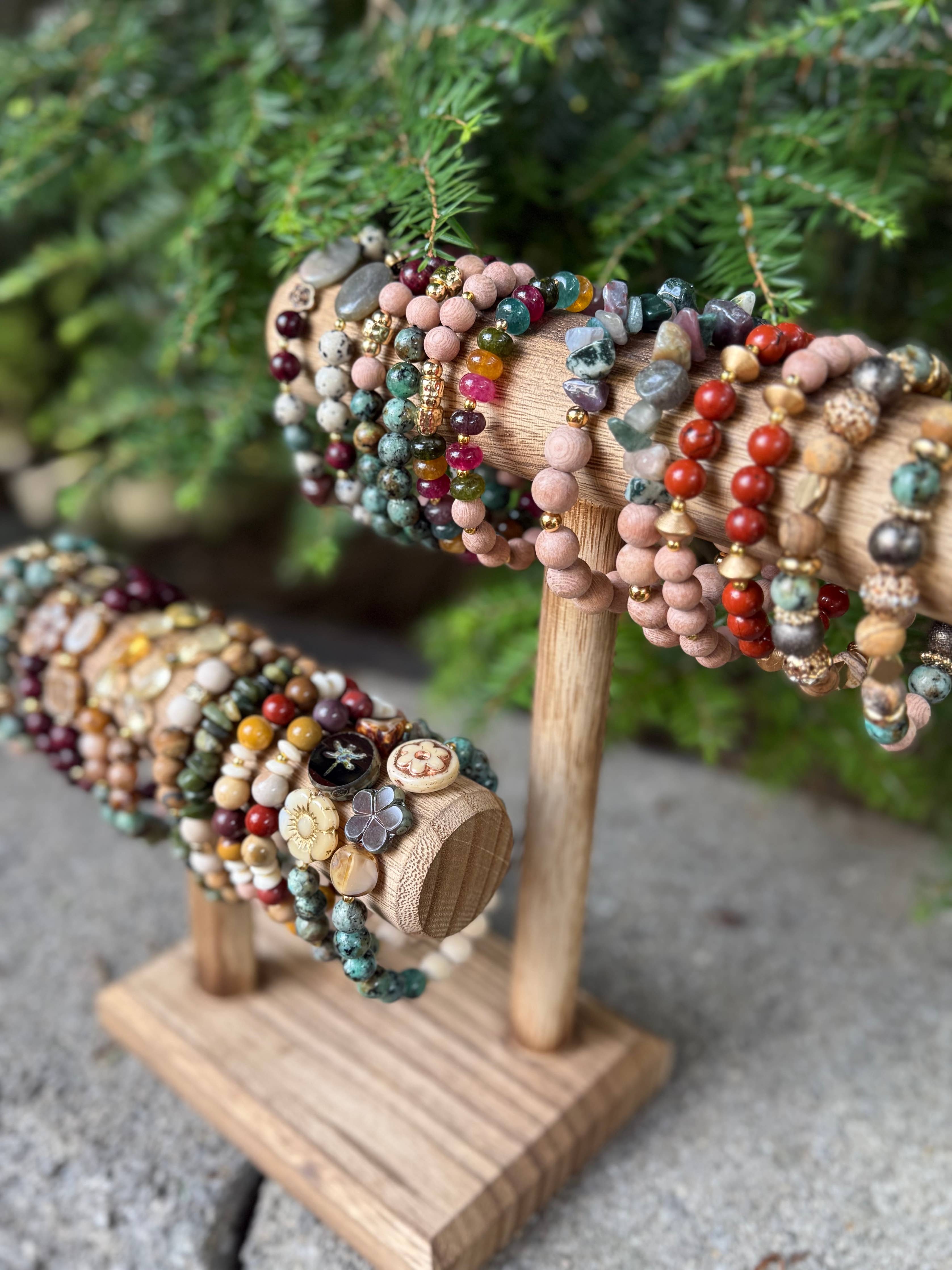 Beaded Bracelet, Stackable Fall Bracelet, Diffuser, The Roma