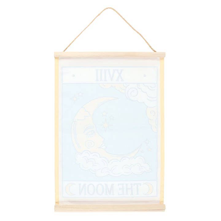 The Moon Vintage Tarot Card Wall Hanging