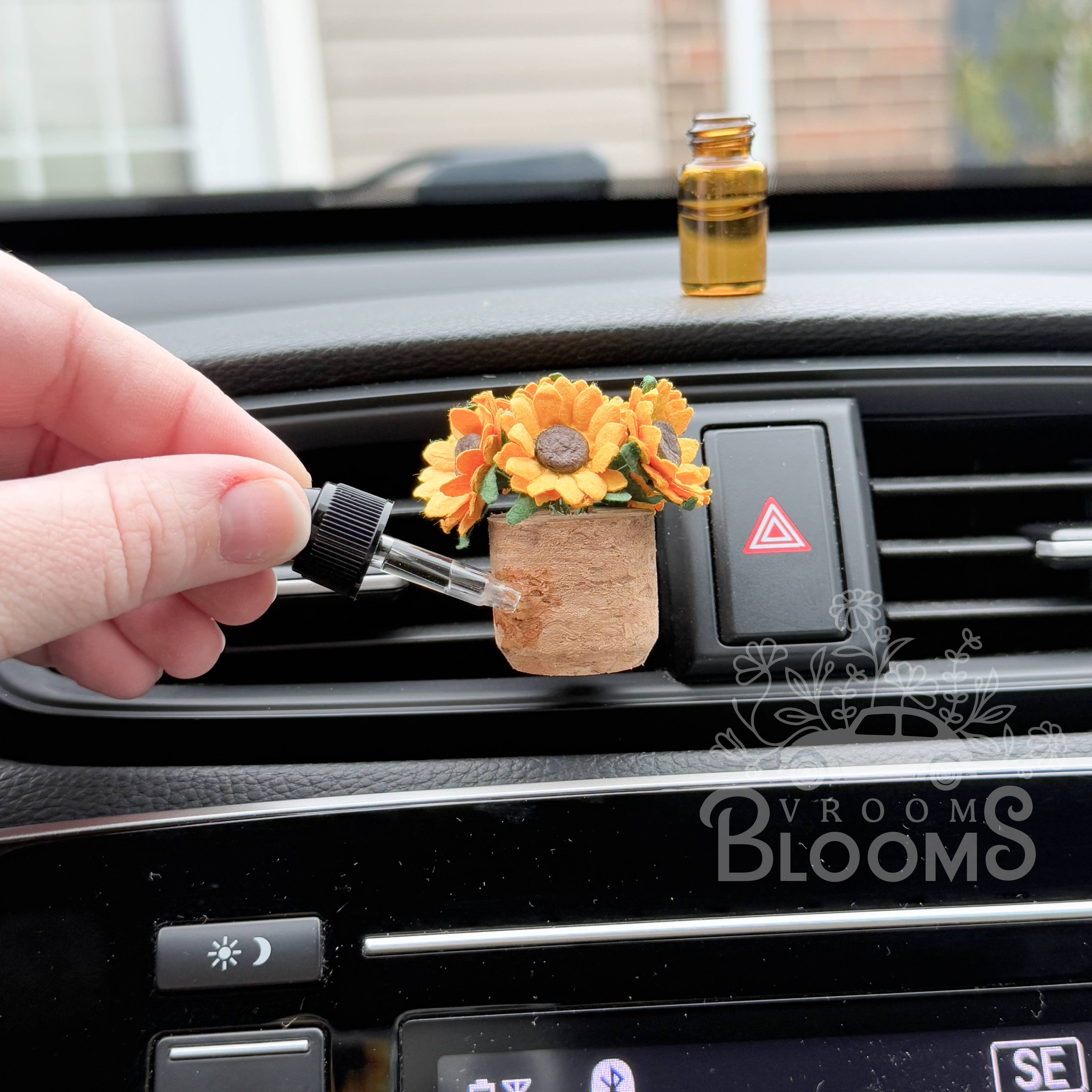 Sunflower Vent Clip Car Air Freshener Diffuser (Reusable): *Harvest Festival*