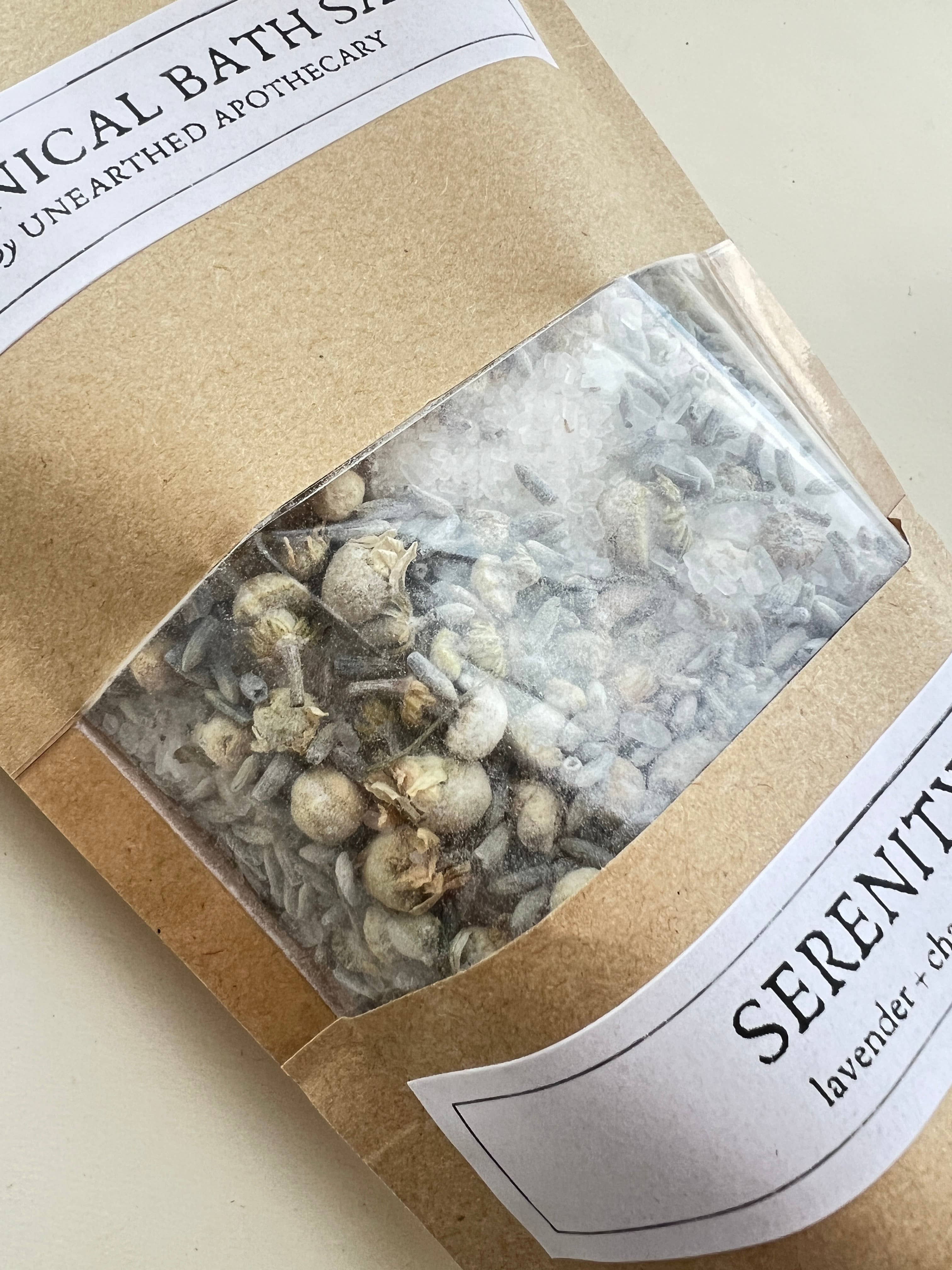 Serenity - Lavender and Chamomile Bath Salts | 10 oz