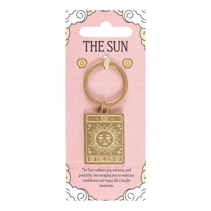 The Sun Vintage Tarot Card Keyring