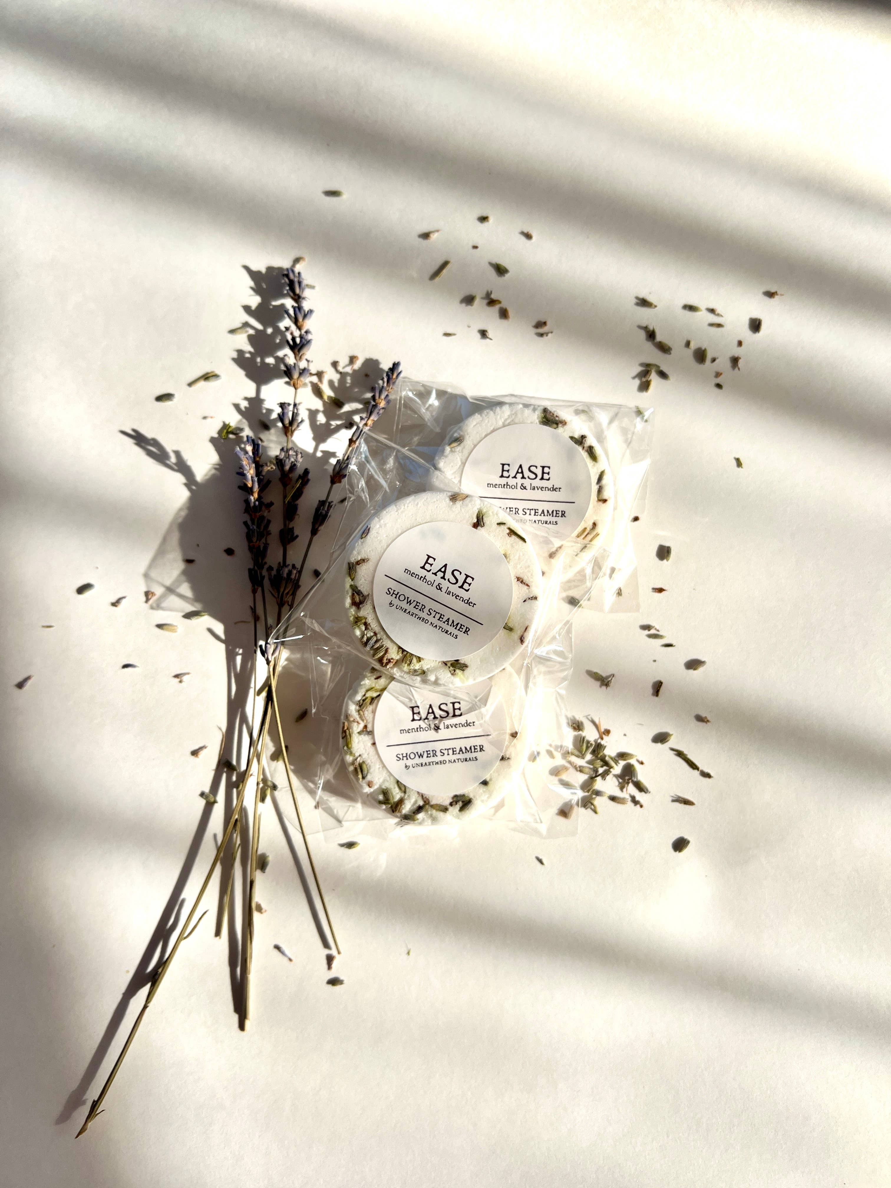 Ease – Lavender + Menthol Shower Steamers | Relaxation