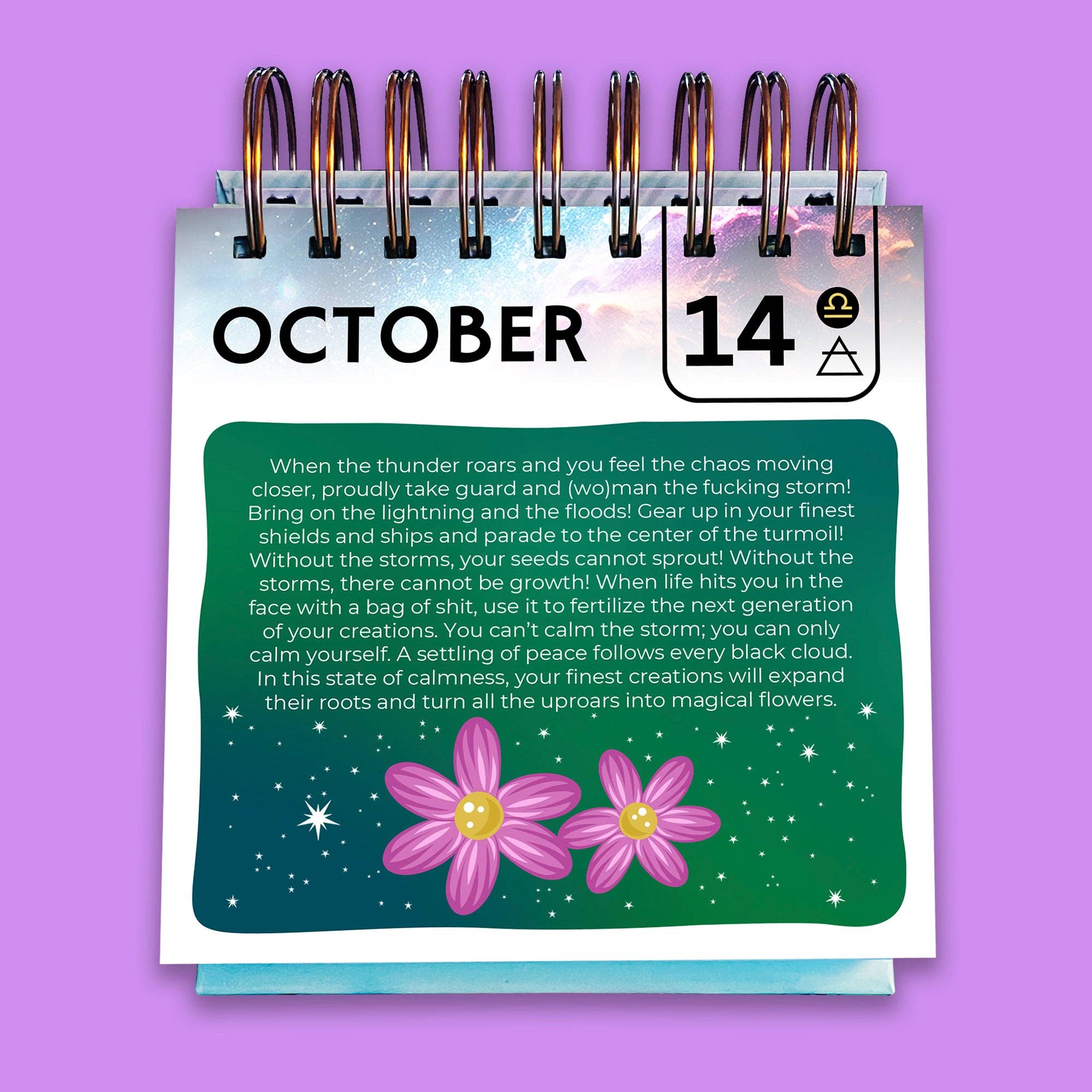 Sweet-Ass Affirmations Desktop Calendar 2025 & Beyond