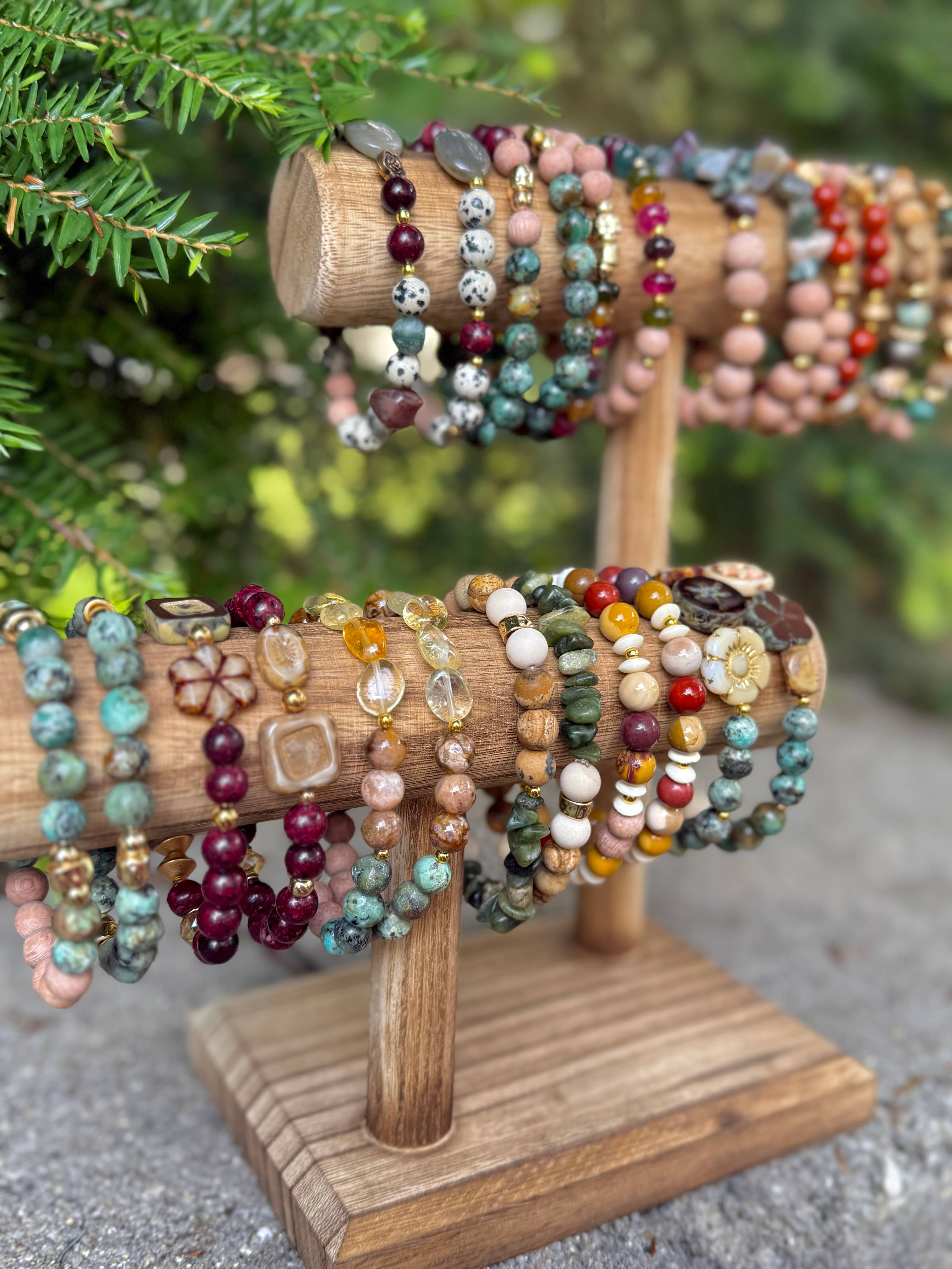 Beaded Bracelet, Stackable Fall Bracelet, Diffuser, The Roma