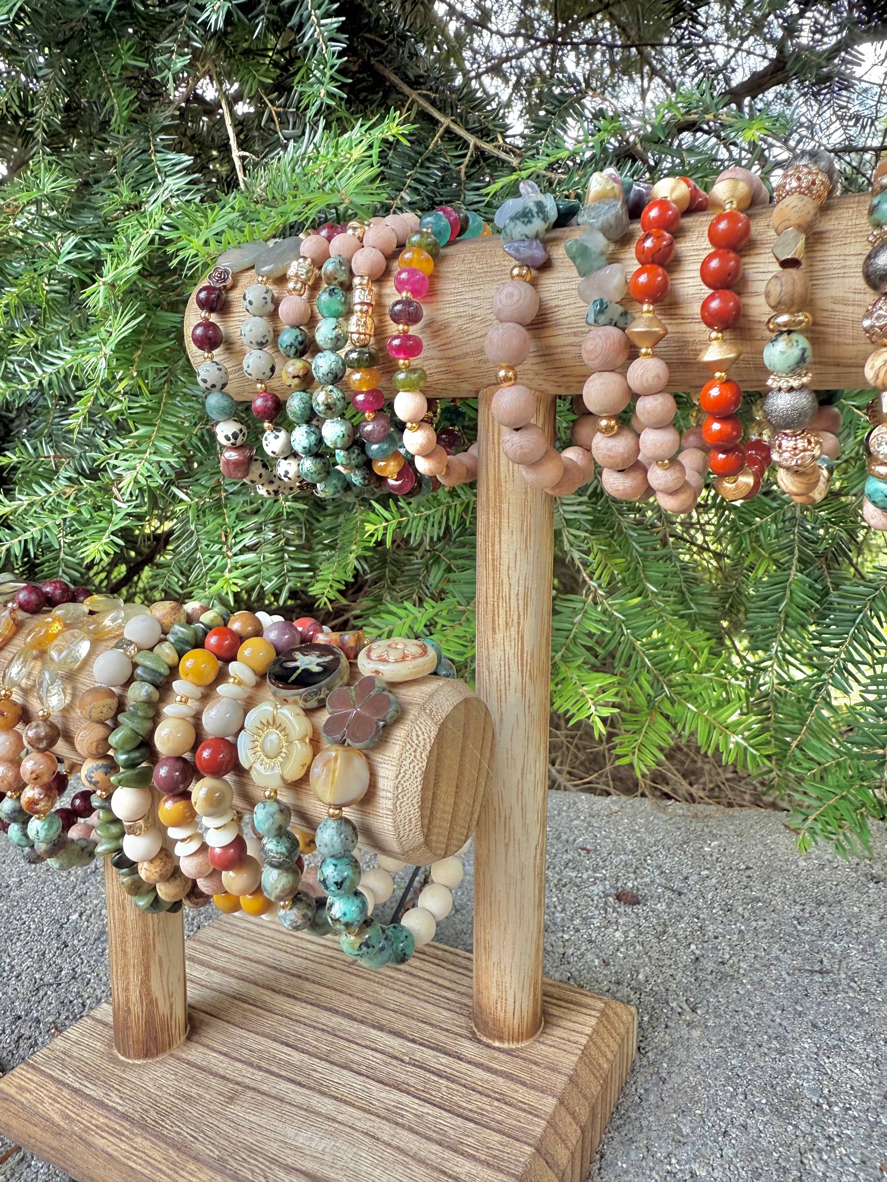 Beaded Bracelet, Stackable Fall Bracelet, Diffuser, The Roma