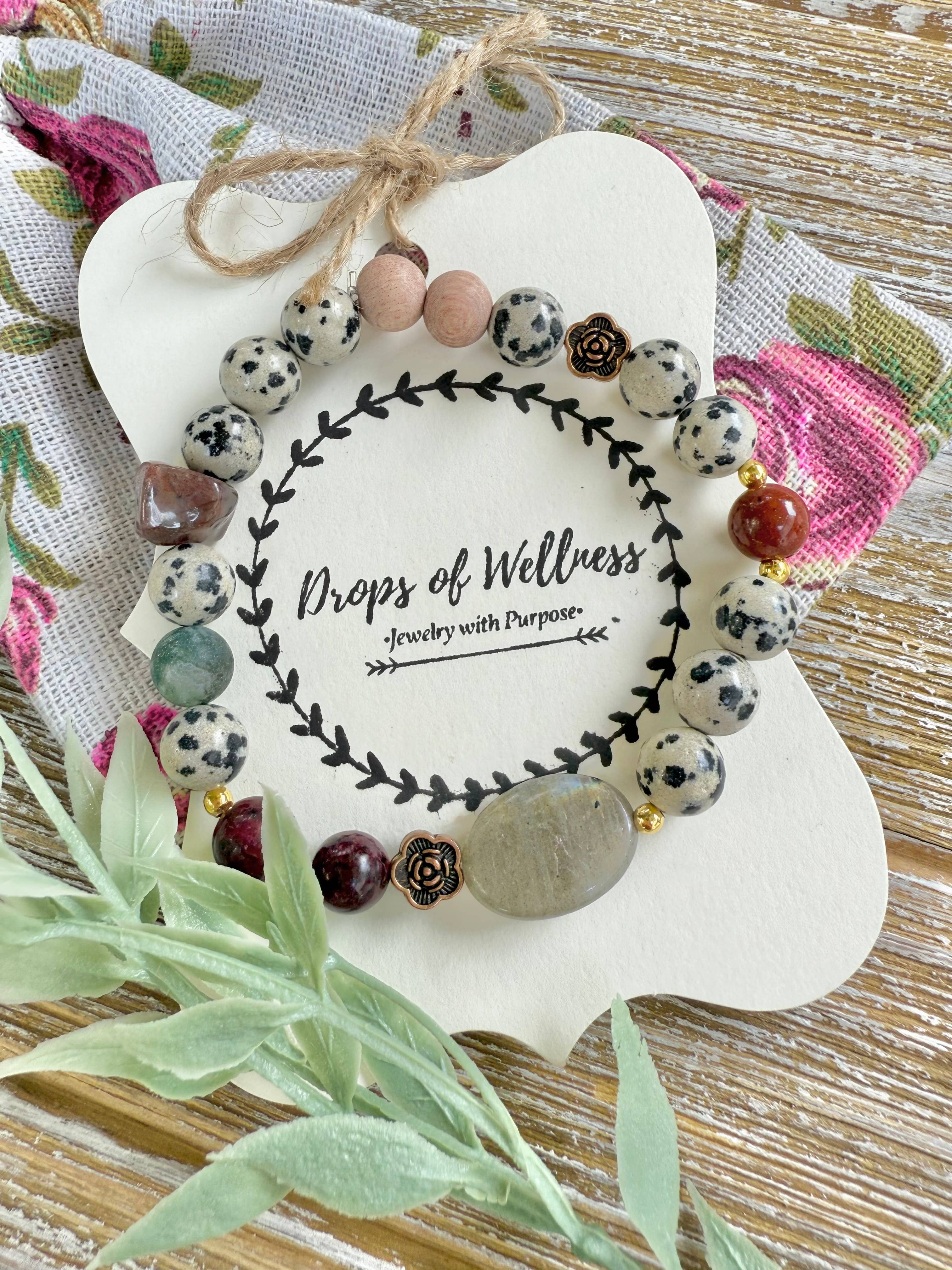 Beaded Bracelet, Stackable Fall Bracelet, Diffuser, The Roma