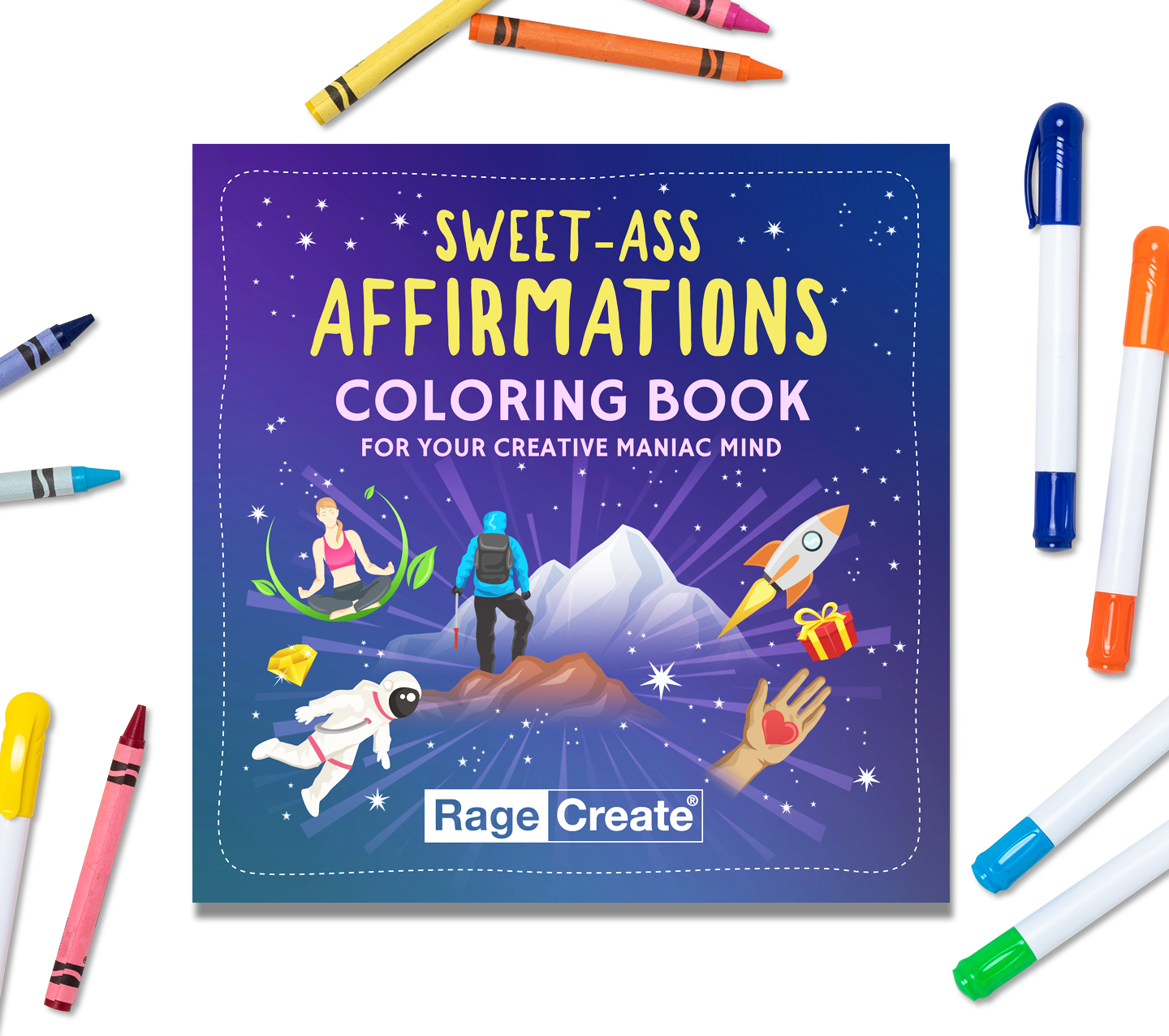 Sweet-Ass Affirmations Coloring Book