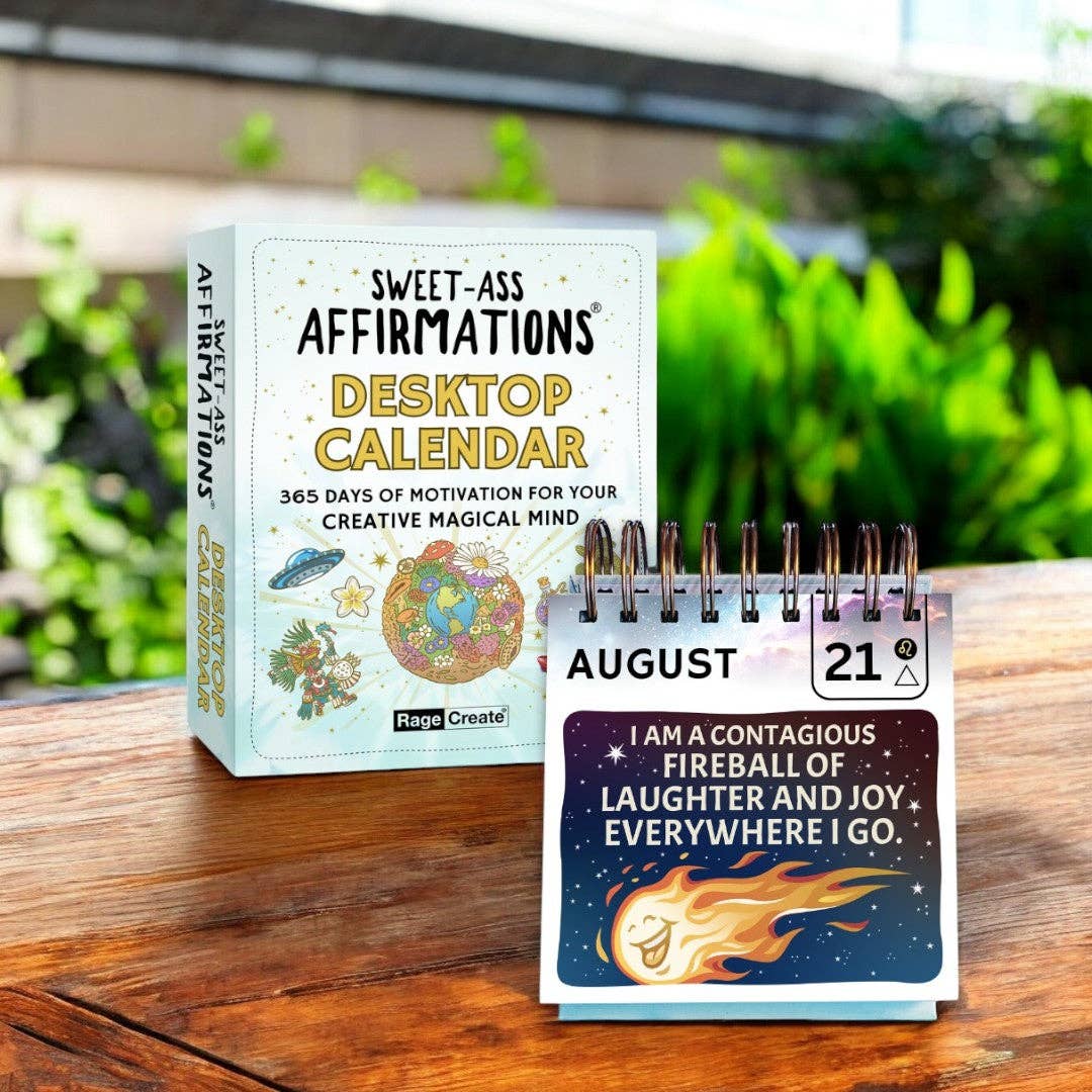 Sweet-Ass Affirmations Desktop Calendar 2025 & Beyond