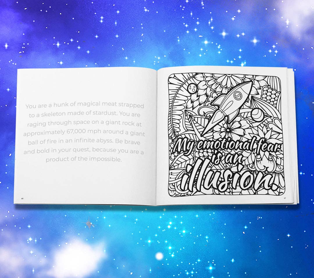 Sweet-Ass Affirmations Coloring Book