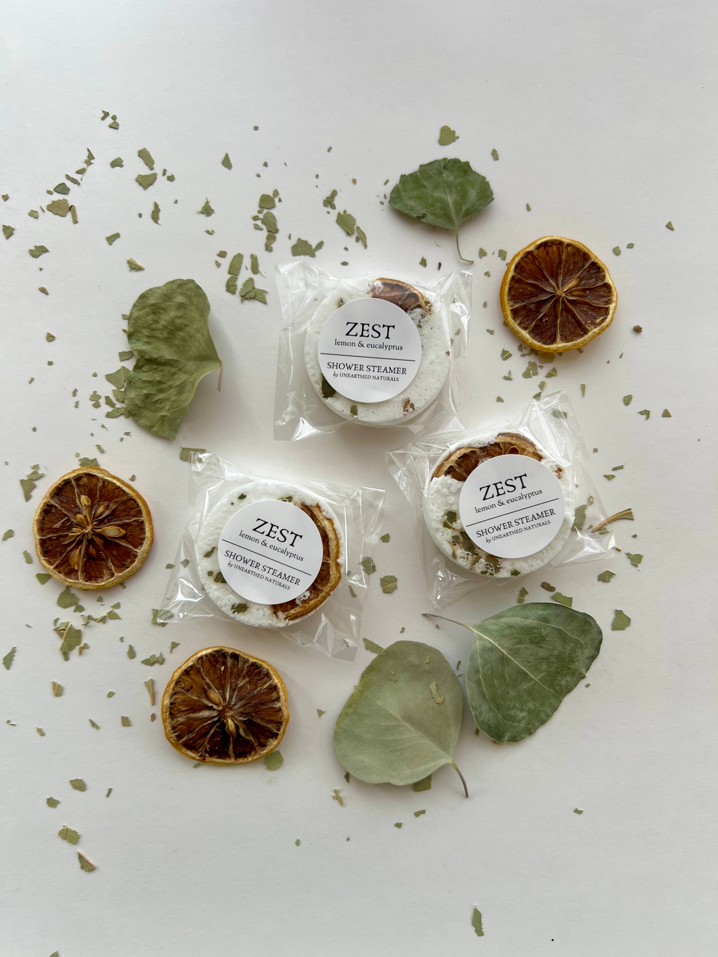 Zest - Lemon & Eucalyptus Shower Steamers | Aromatherapy