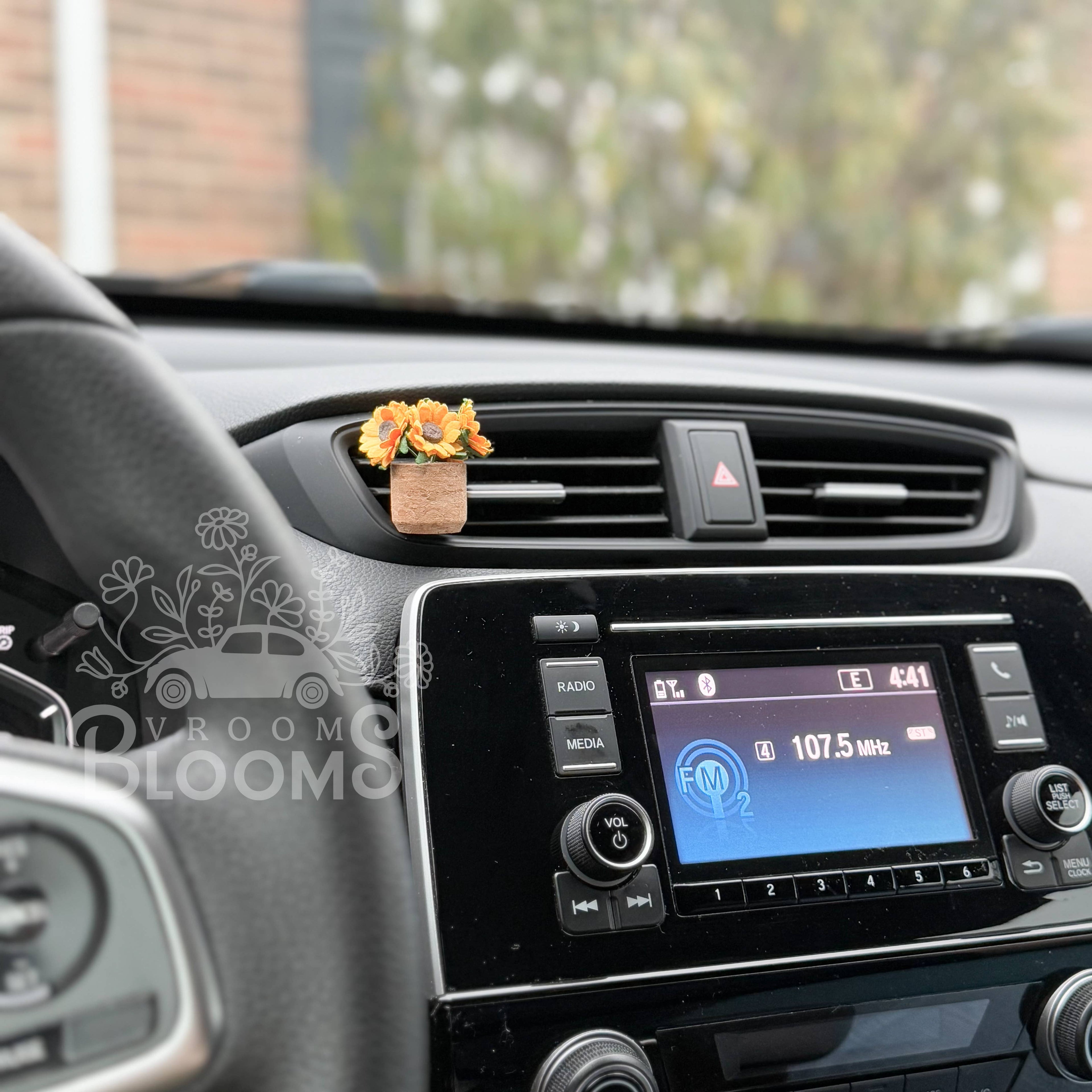 Sunflower Vent Clip Car Air Freshener Diffuser (Reusable): *Autumn Cottage*