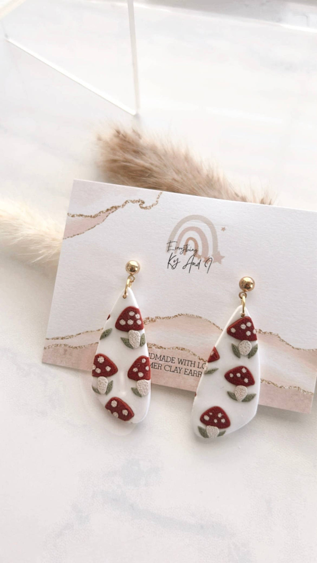 Mushroom Pattern Dangles