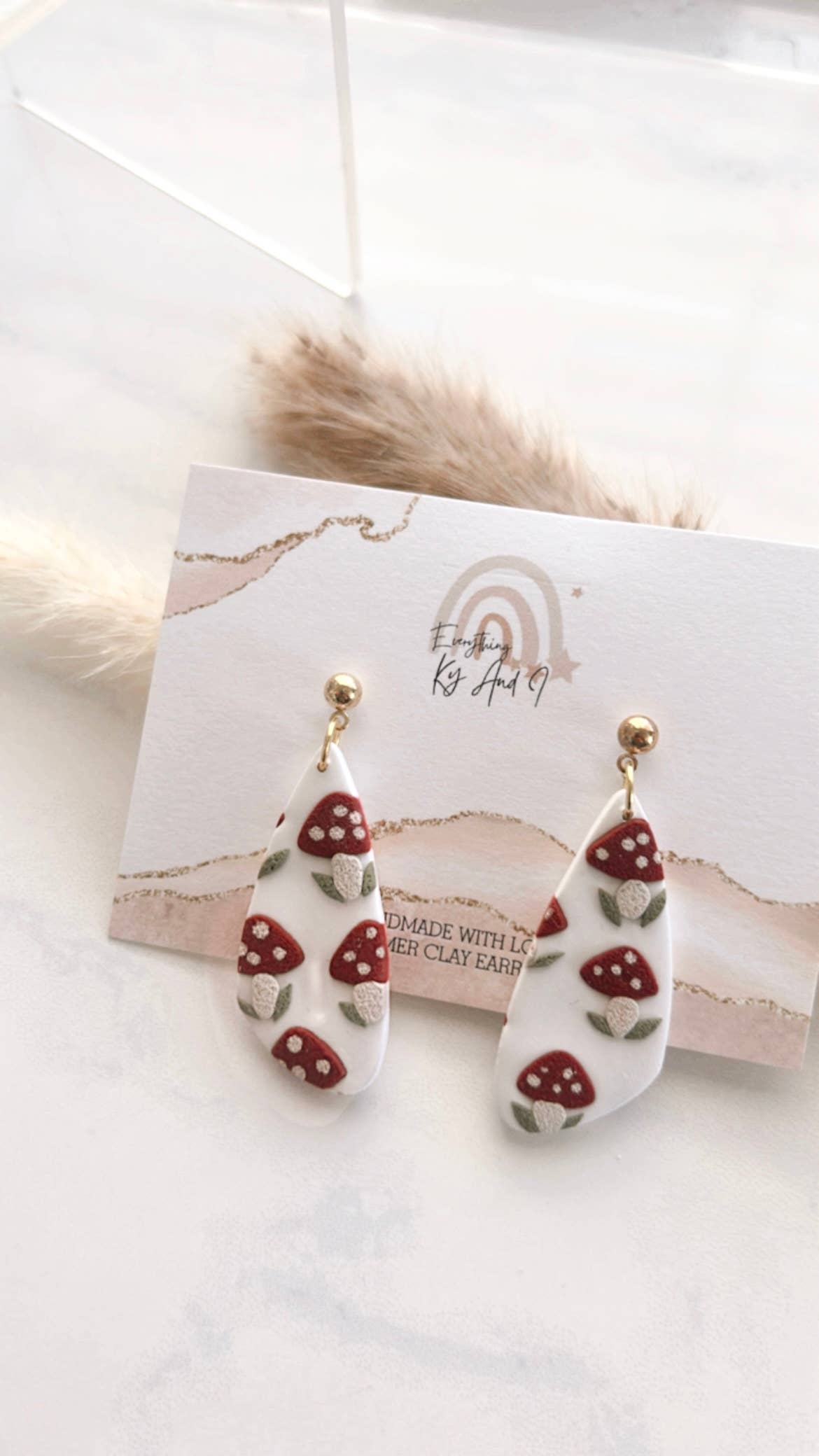Mushroom Pattern Dangles