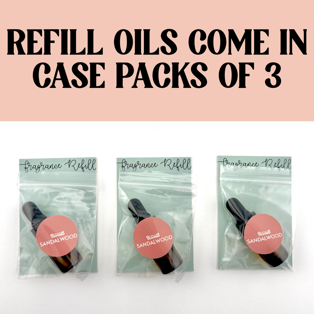Plant Car Air Freshener Diffuser Refills - Refill Oils ONLY: Eucalyptus & Peppermint