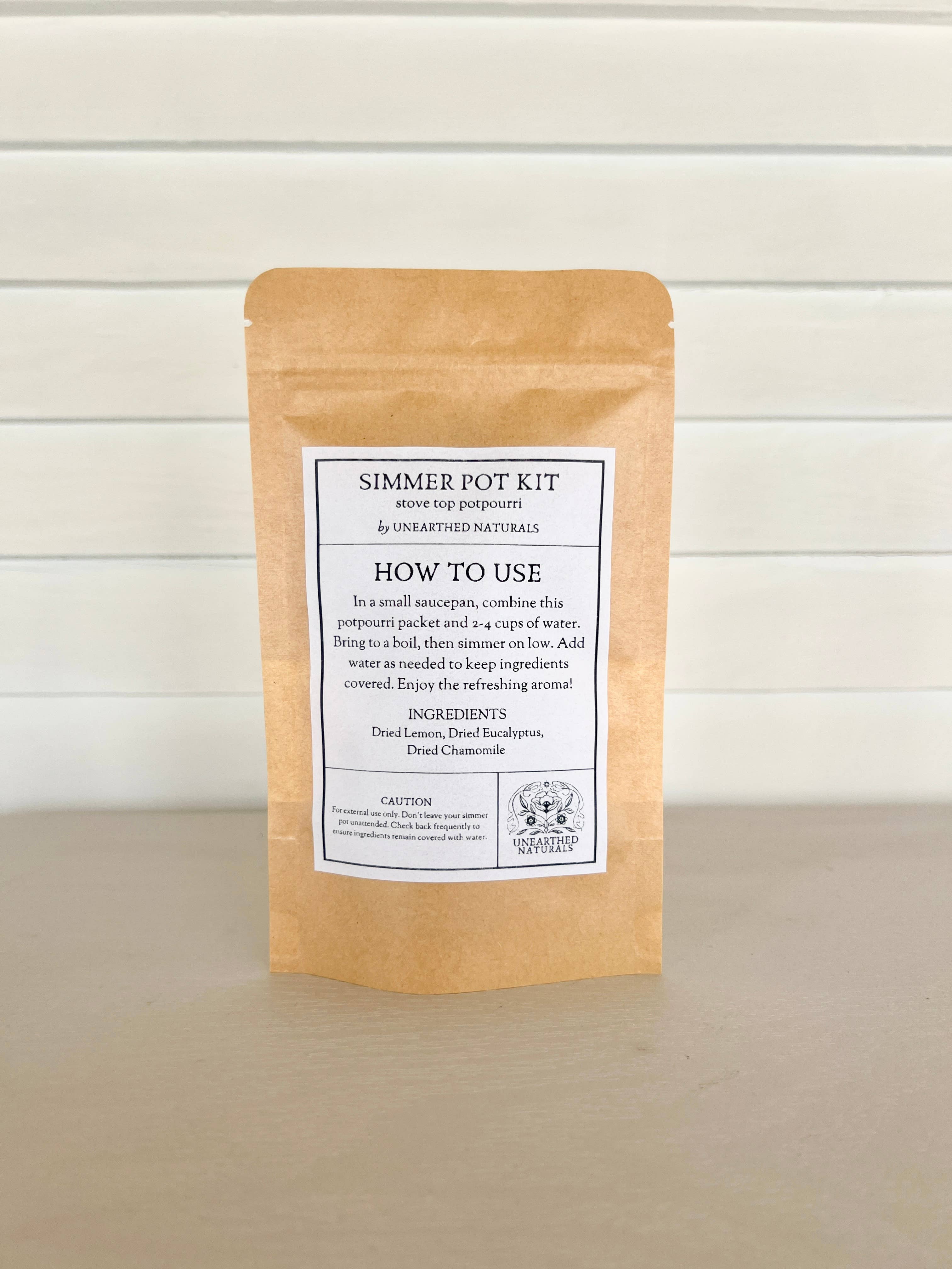 Refresh - Simmer Pot Kit - Eucalyptus, Lemon & Chamomile