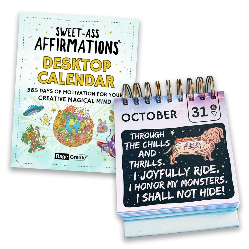 Sweet-Ass Affirmations Desktop Calendar 2025 & Beyond