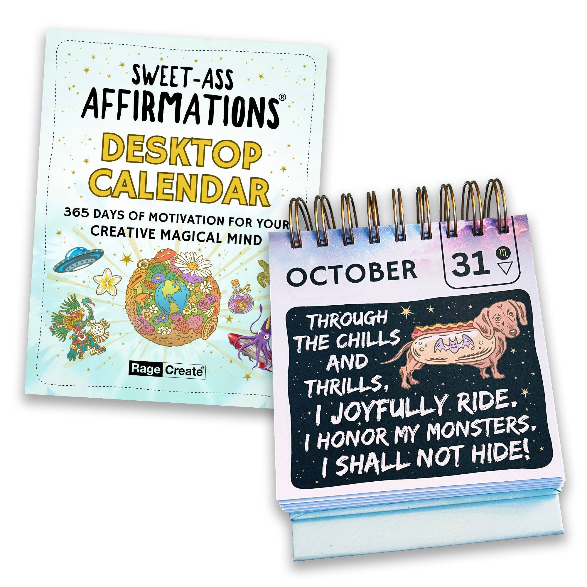 Sweet-Ass Affirmations Desktop Calendar 2025 & Beyond