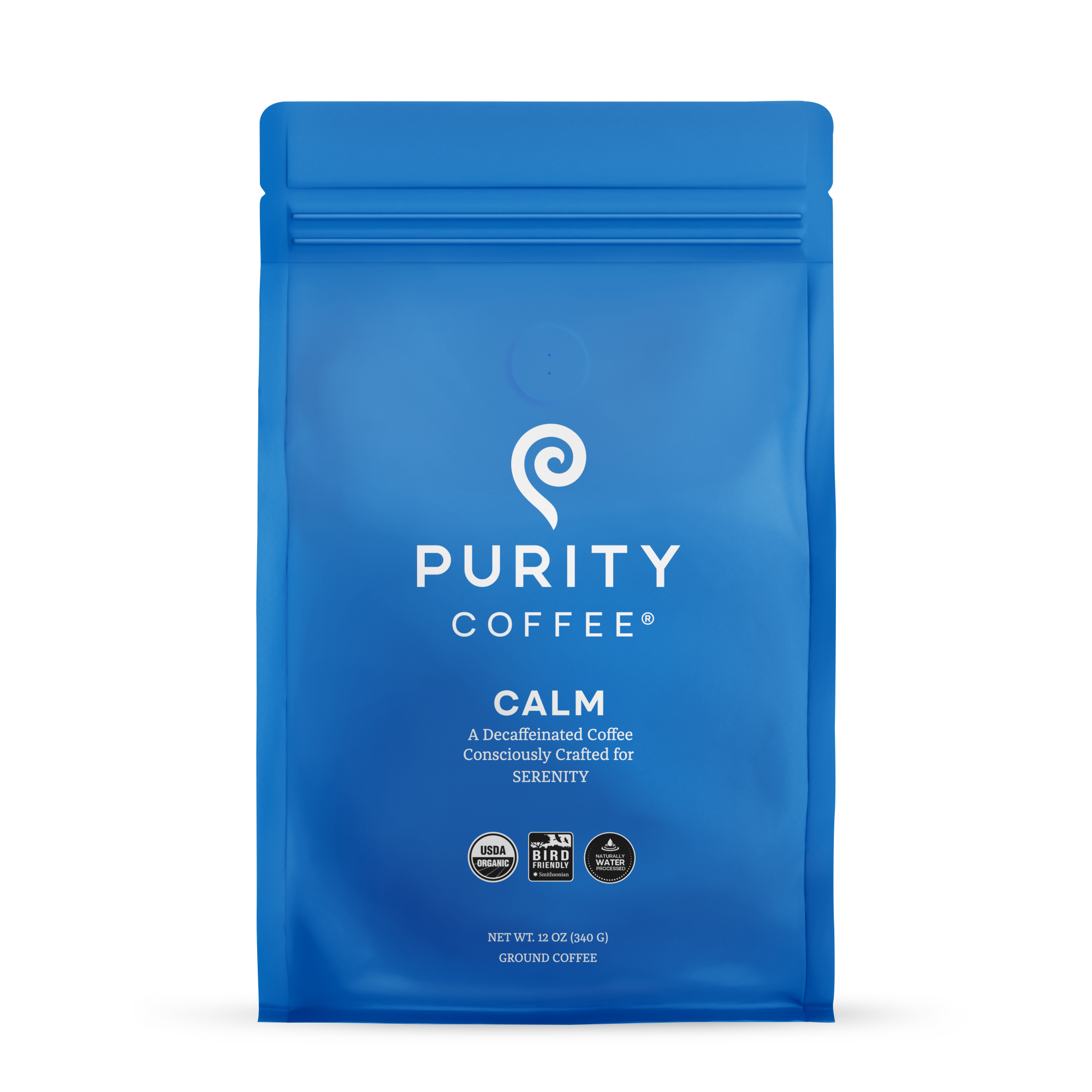 CALM: Decaf *Ground* Coffee - 12oz Bag
