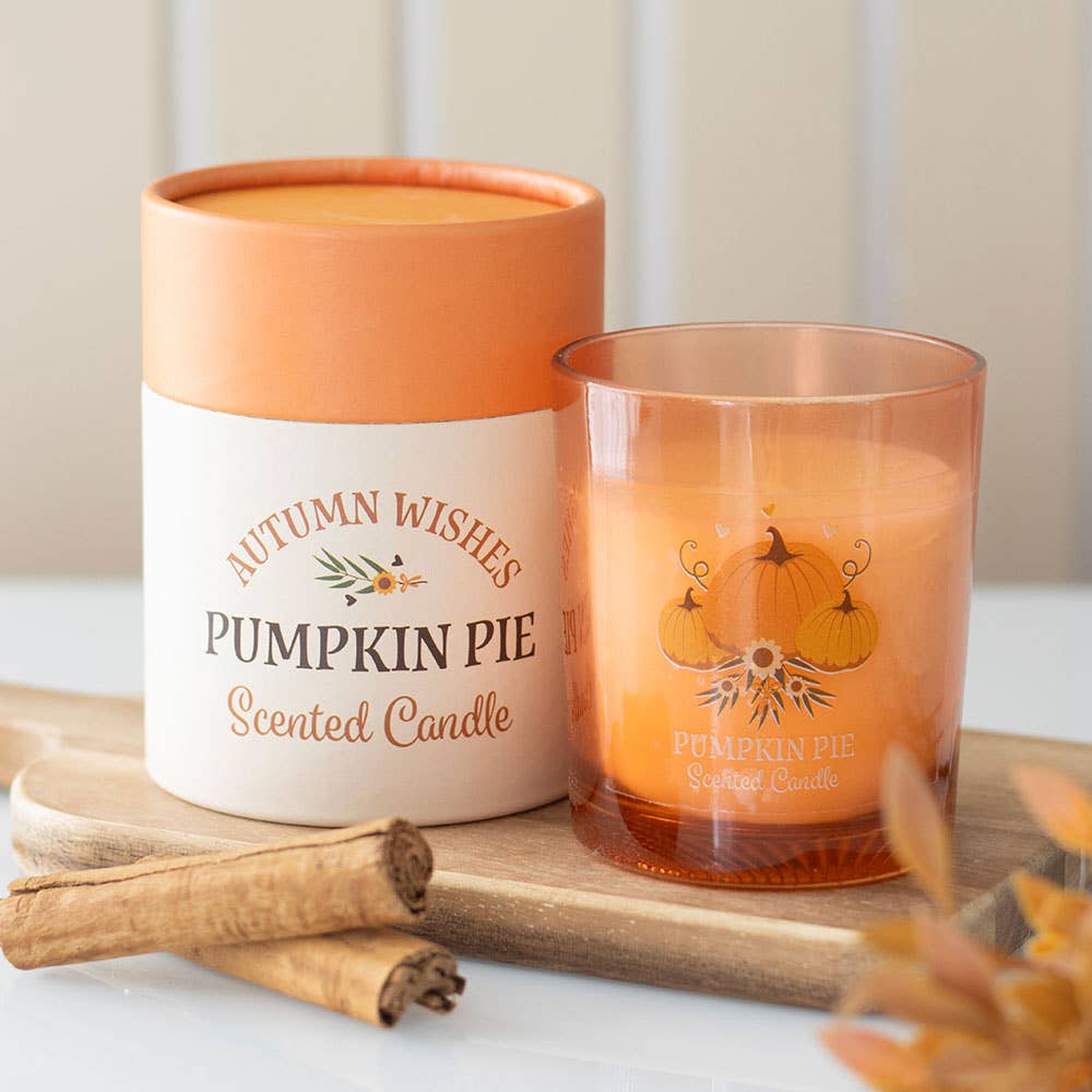 Autumn Wishes Pumpkin Pie Scented Fall Candle