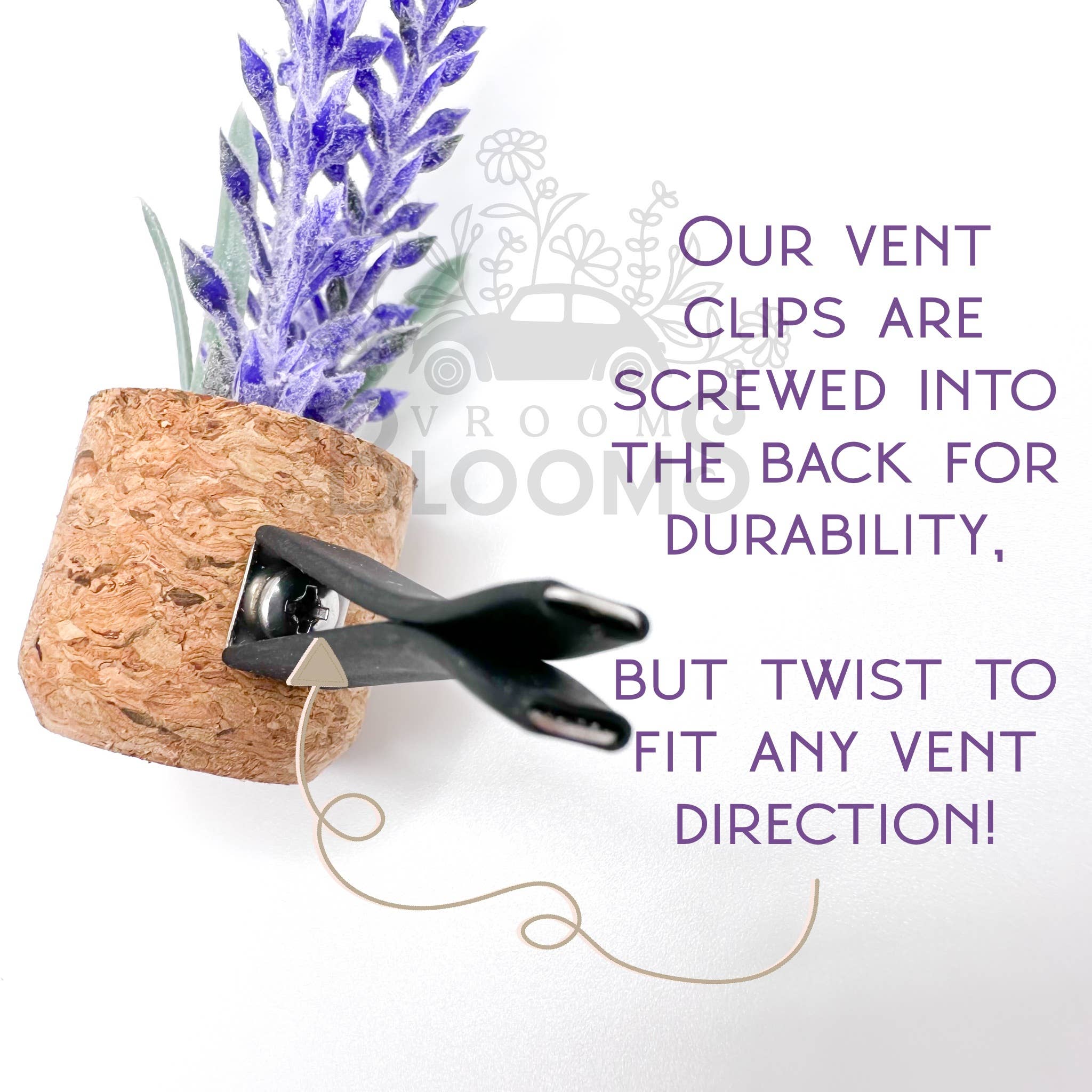 Eucalyptus Plant Vent Clip Car Air Freshener (Reusable): Eucalyptus & Peppermint
