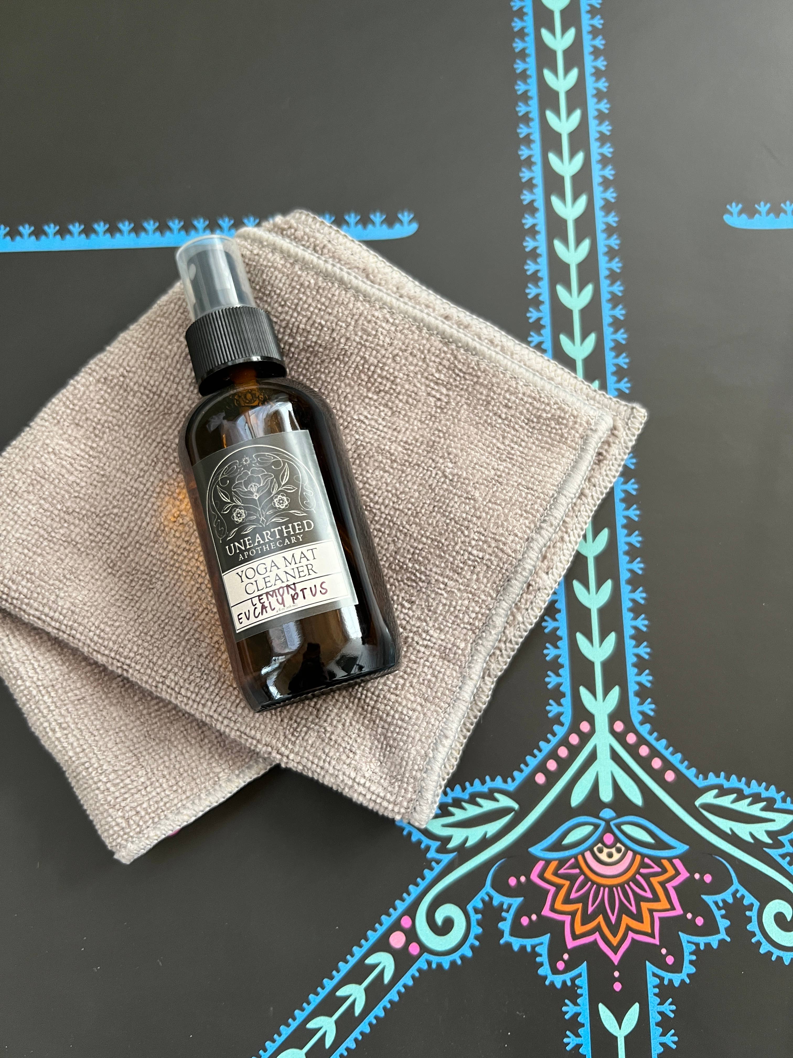 Yoga Mat Cleaning Spray 4 oz - Natural Cleaner Safe for Yoga: Tea Tree