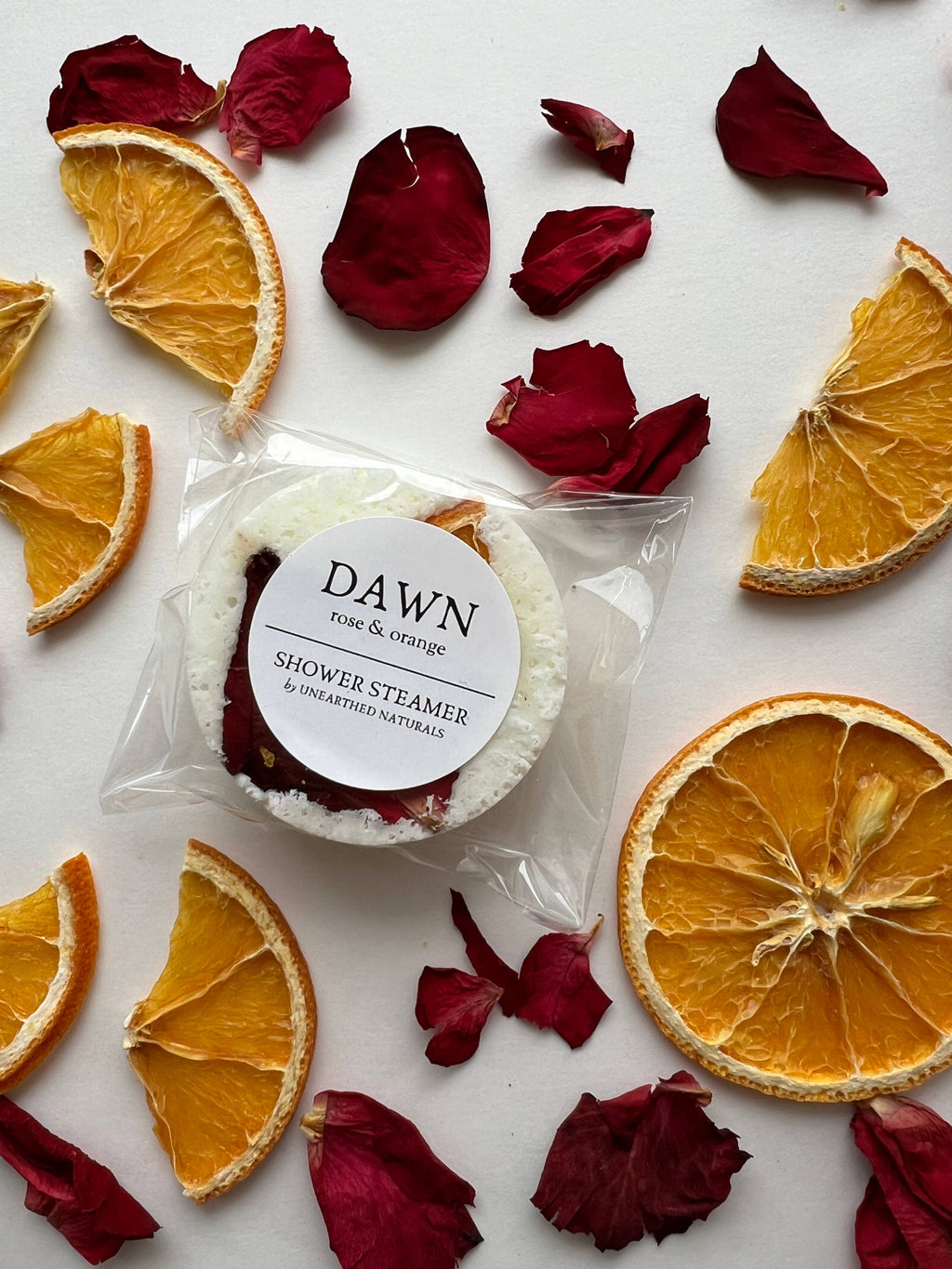 Dawn - Rose & Orange Shower Steamer | Botanical Long Lasting