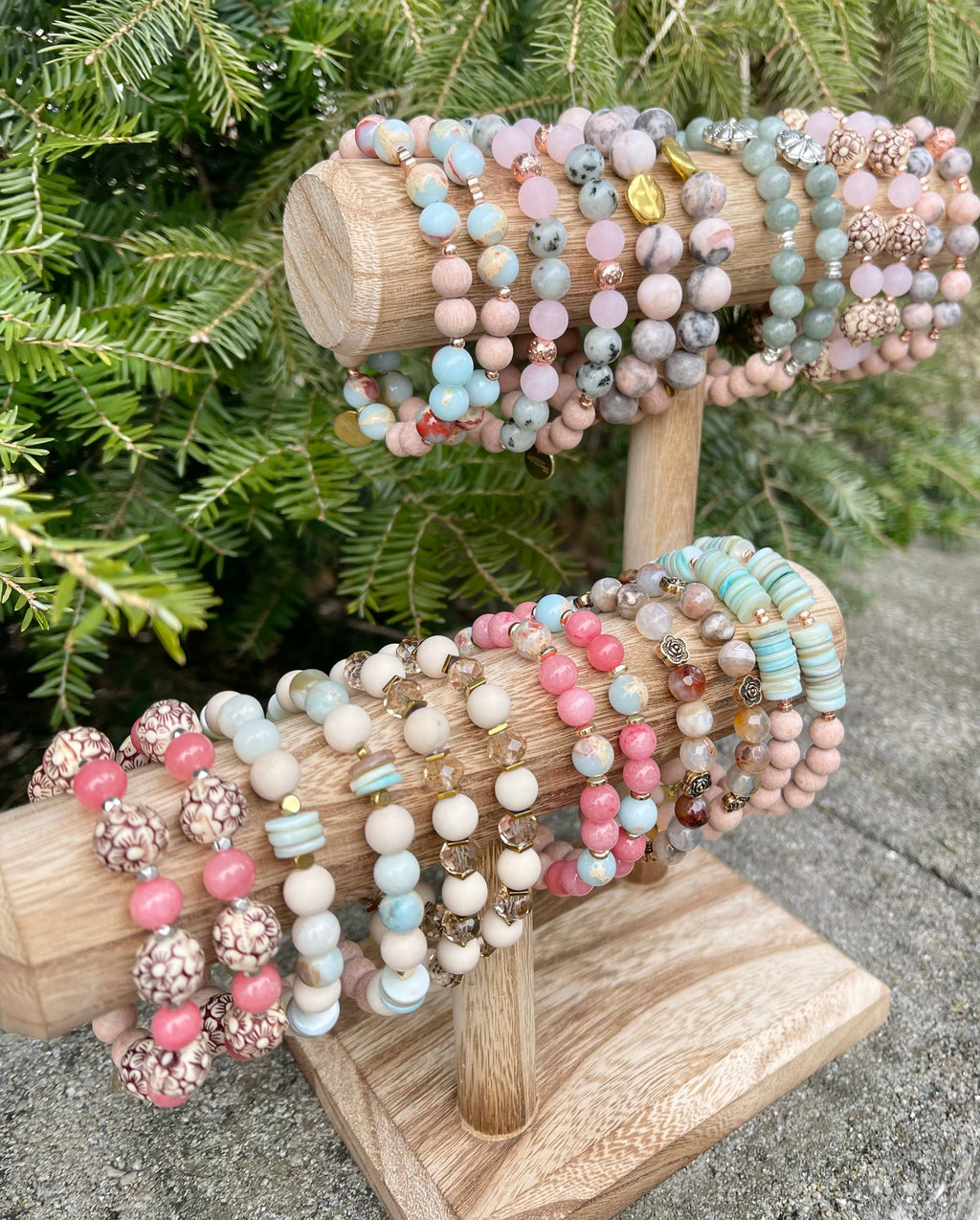 Diffuser Bracelet, Boho, Stretch Bracelet, The Tinsley