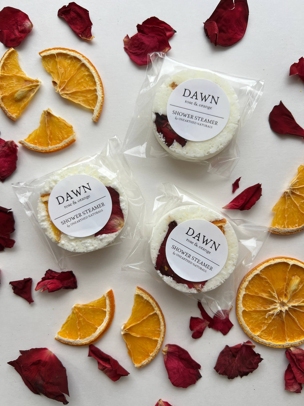 Dawn - Rose & Orange Shower Steamer | Botanical Long Lasting