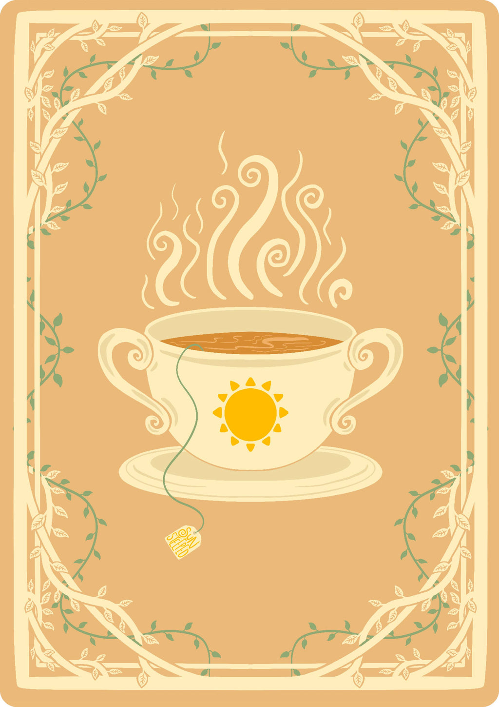 Sun-Steeped: Affirmation Deck: 54 Cards & Guidebook