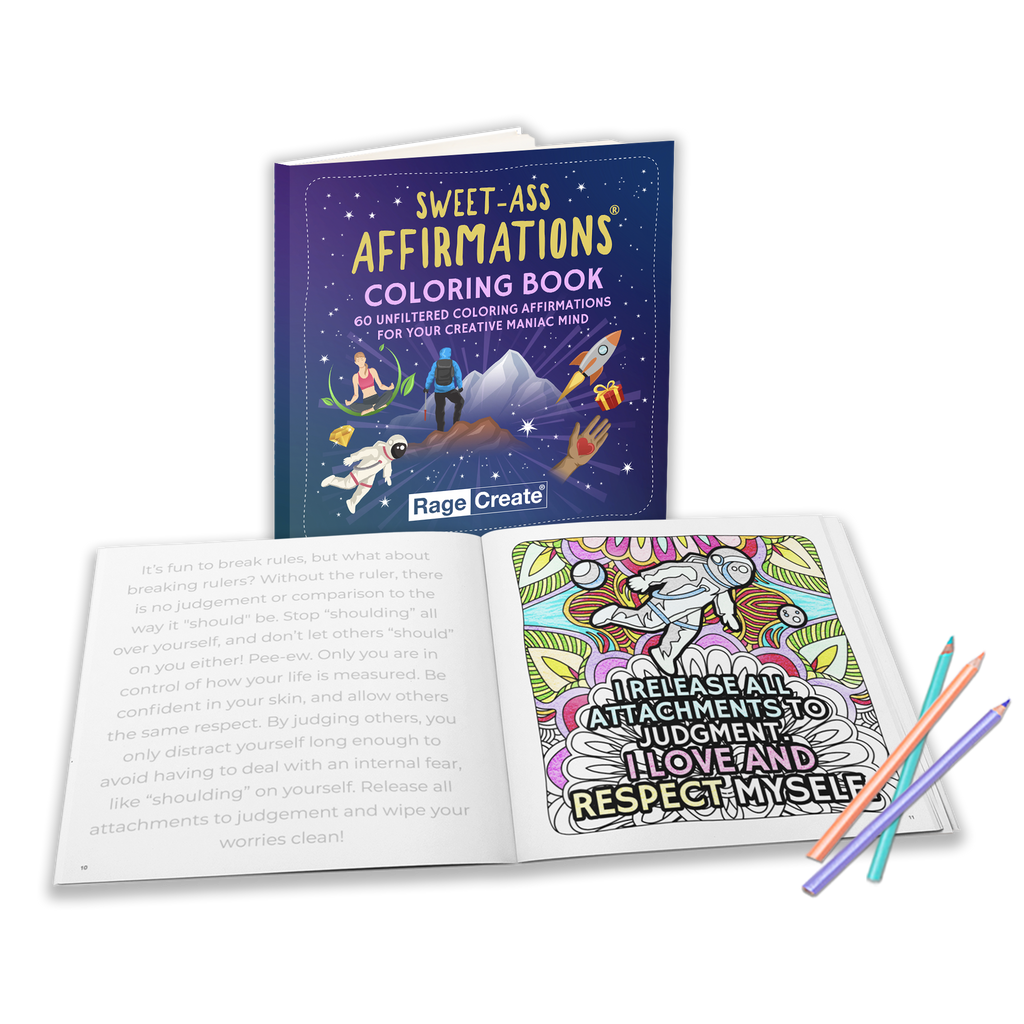 Sweet-Ass Affirmations Coloring Book