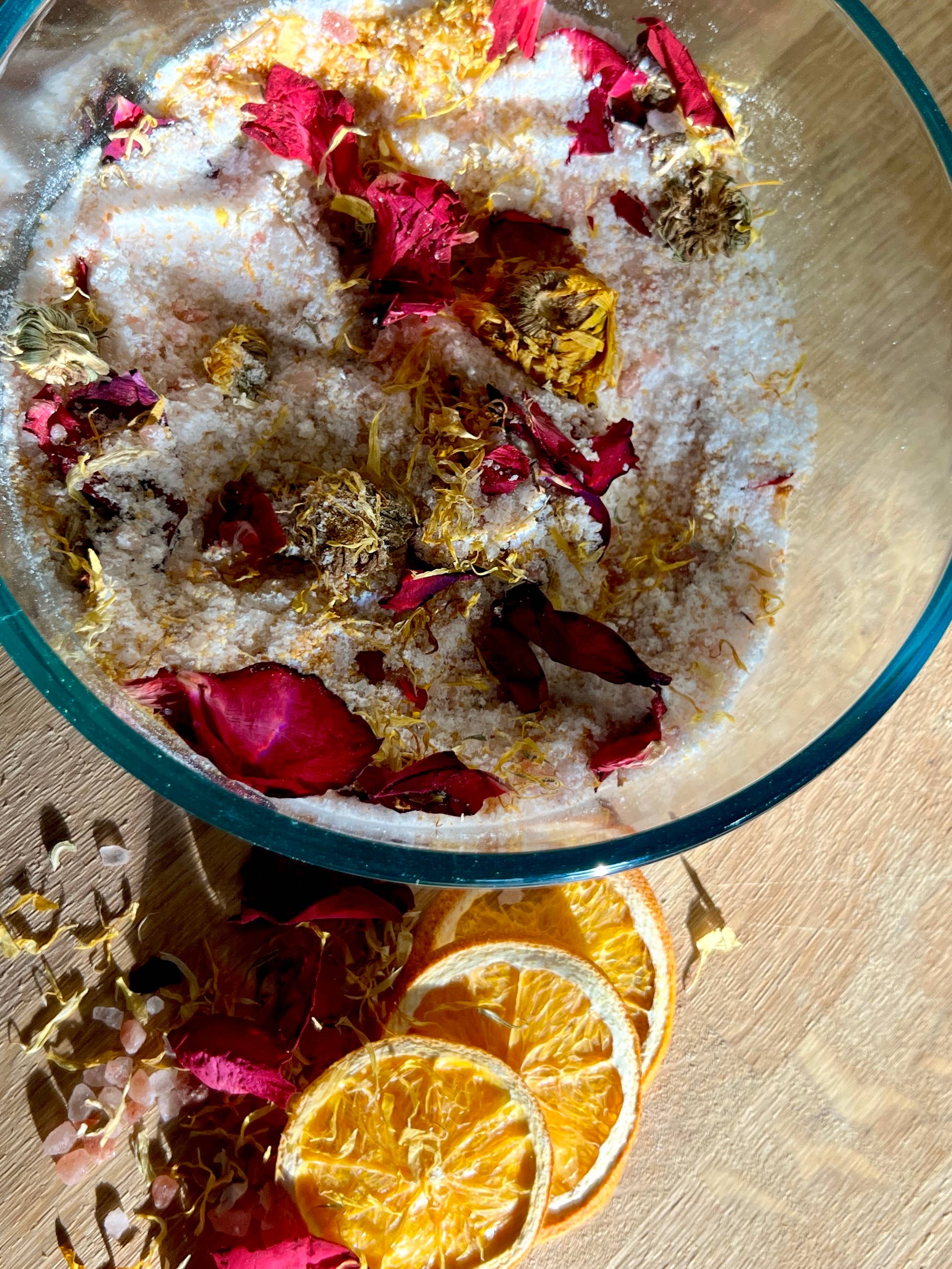 Love Struck - Calendula, Rose, & Orange Bath Salts | 10 oz