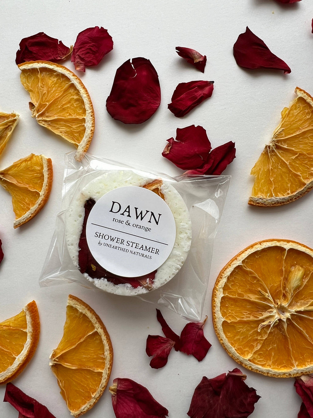 Dawn - Rose & Orange Shower Steamer | Botanical Long Lasting