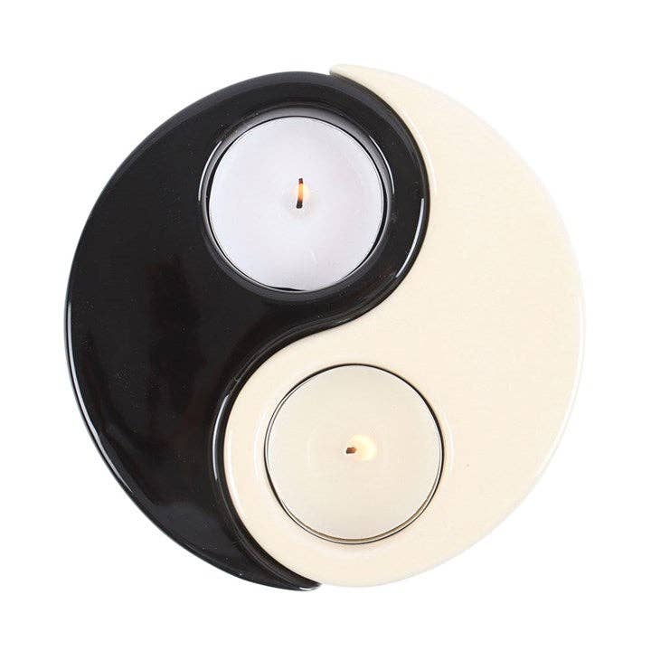 Yin Yang 2-Piece Tealight Candle Holder