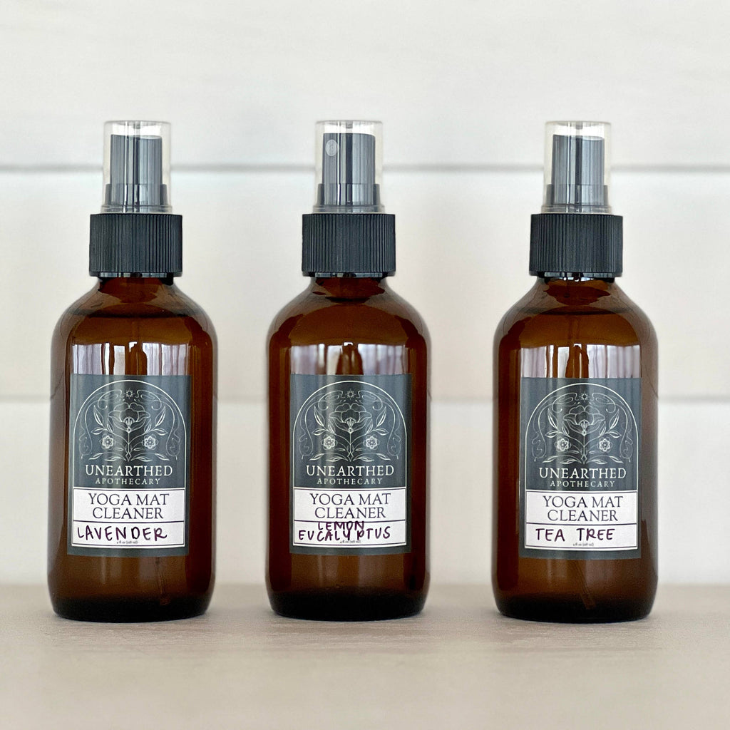 Yoga Mat Cleaning Spray 4 oz - Natural Cleaner Safe for Yoga: Lavender