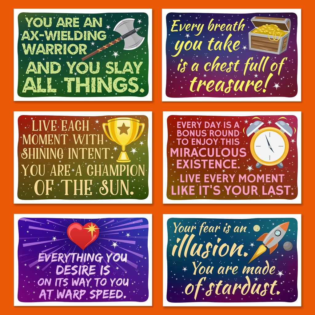 Sweet-Ass Affirmations Postcards Maniac Pack (22 Cards)