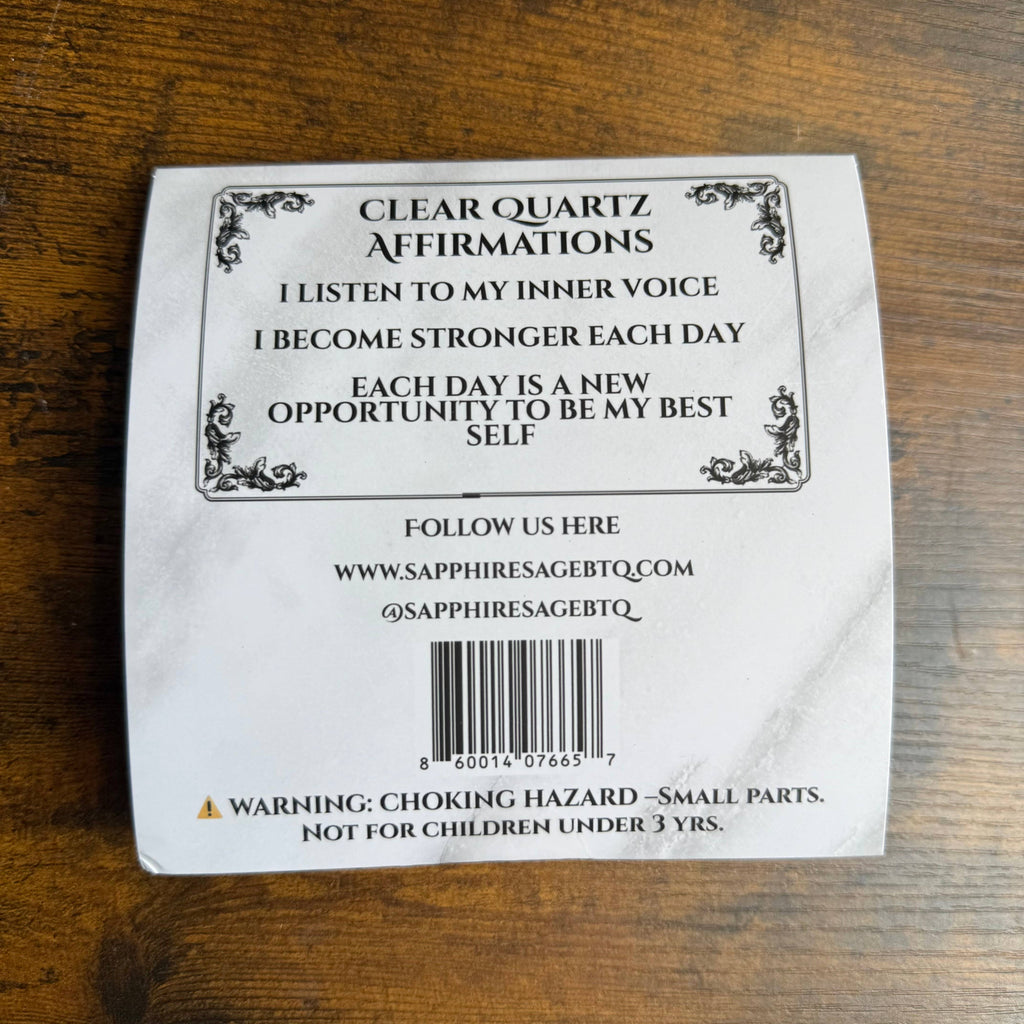 Crystal Bookmark – Clear Quartz