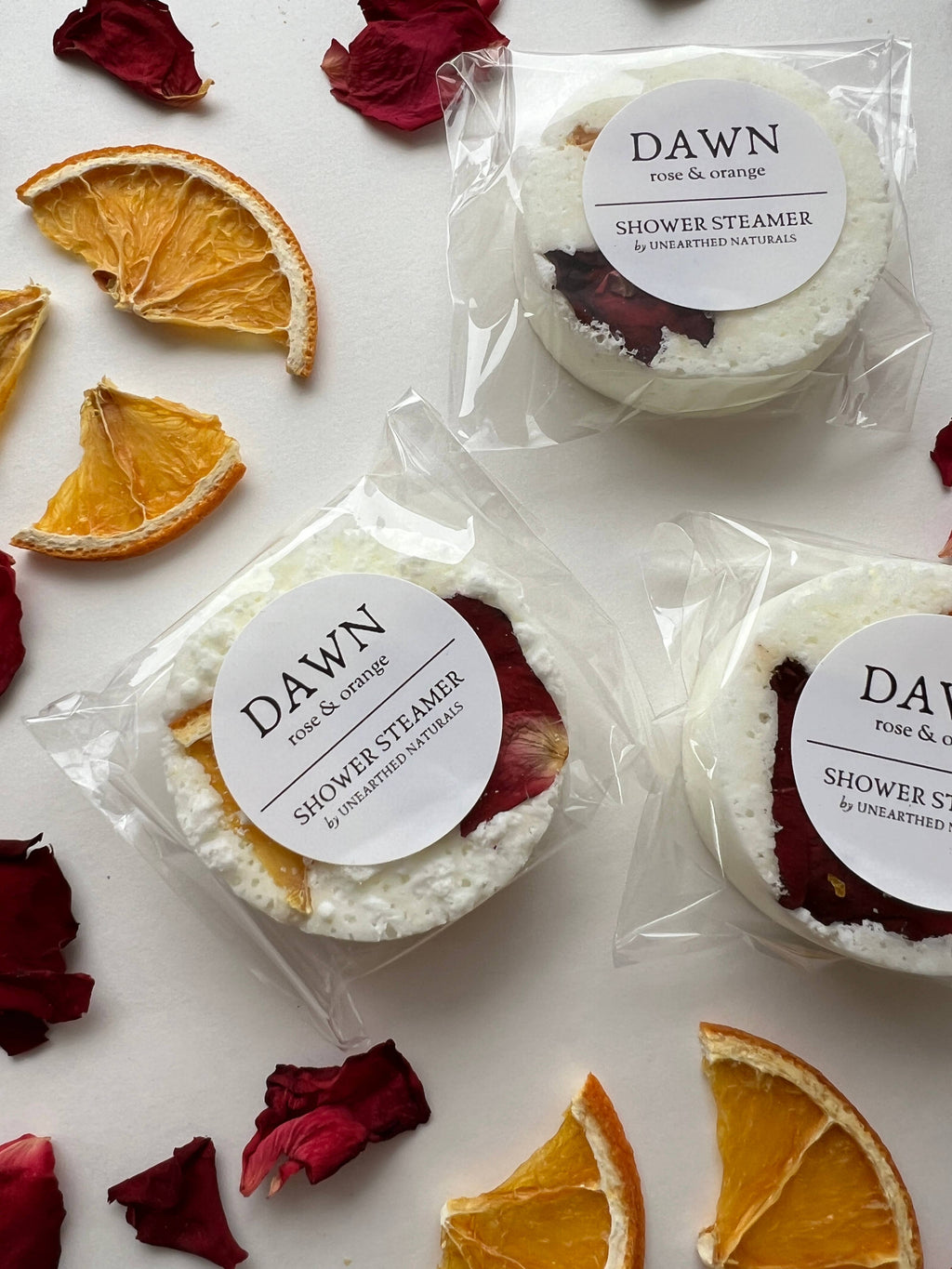 Dawn - Rose & Orange Shower Steamer | Botanical Long Lasting