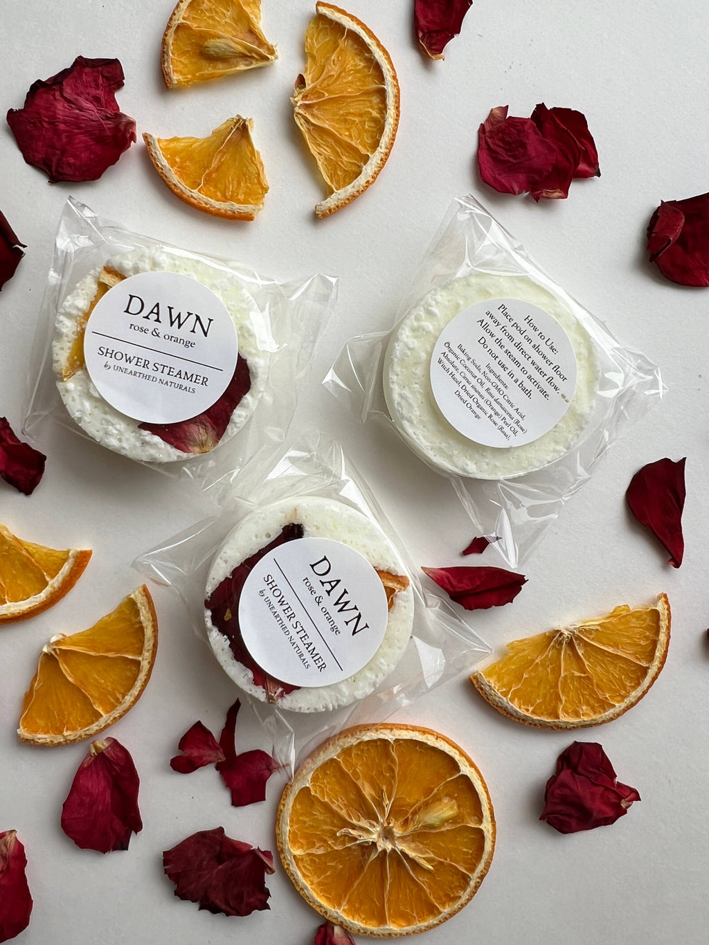 Dawn - Rose & Orange Shower Steamer | Botanical Long Lasting