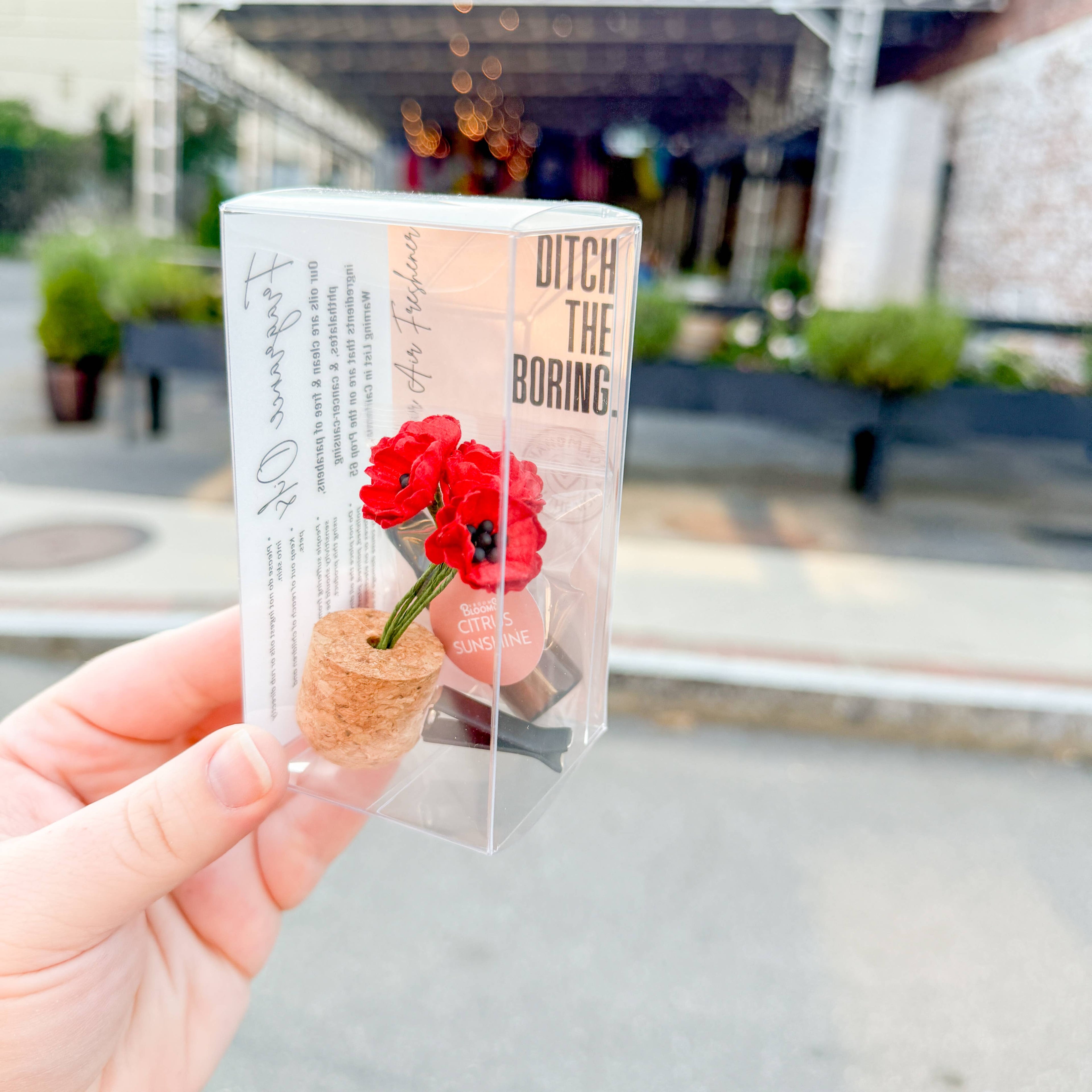 Red Poppies Vent Clip Car Air Freshener Diffuser (Reusable): Fruity & Foodie - Random Bestseller