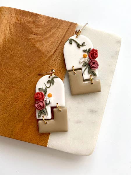 Floral 2 Piece Dangle