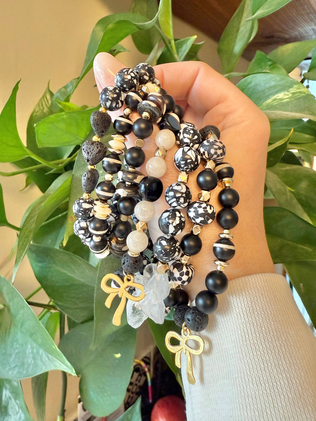 Diffuser Bracelet, Boho, Stretch Bracelet, The Nellie