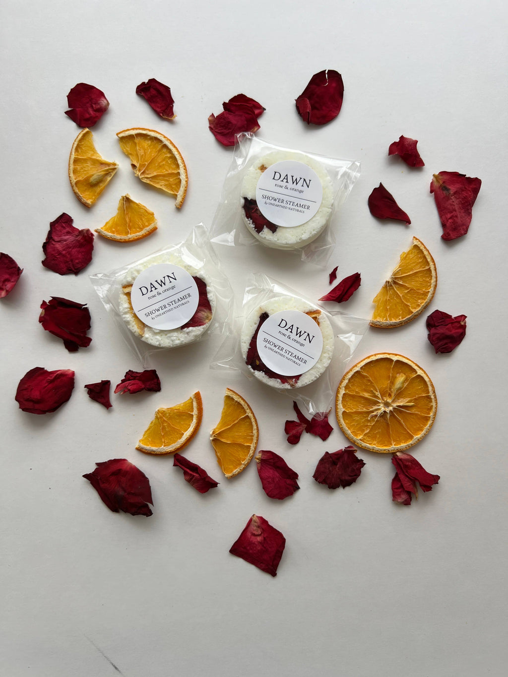 Dawn - Rose & Orange Shower Steamer | Botanical Long Lasting