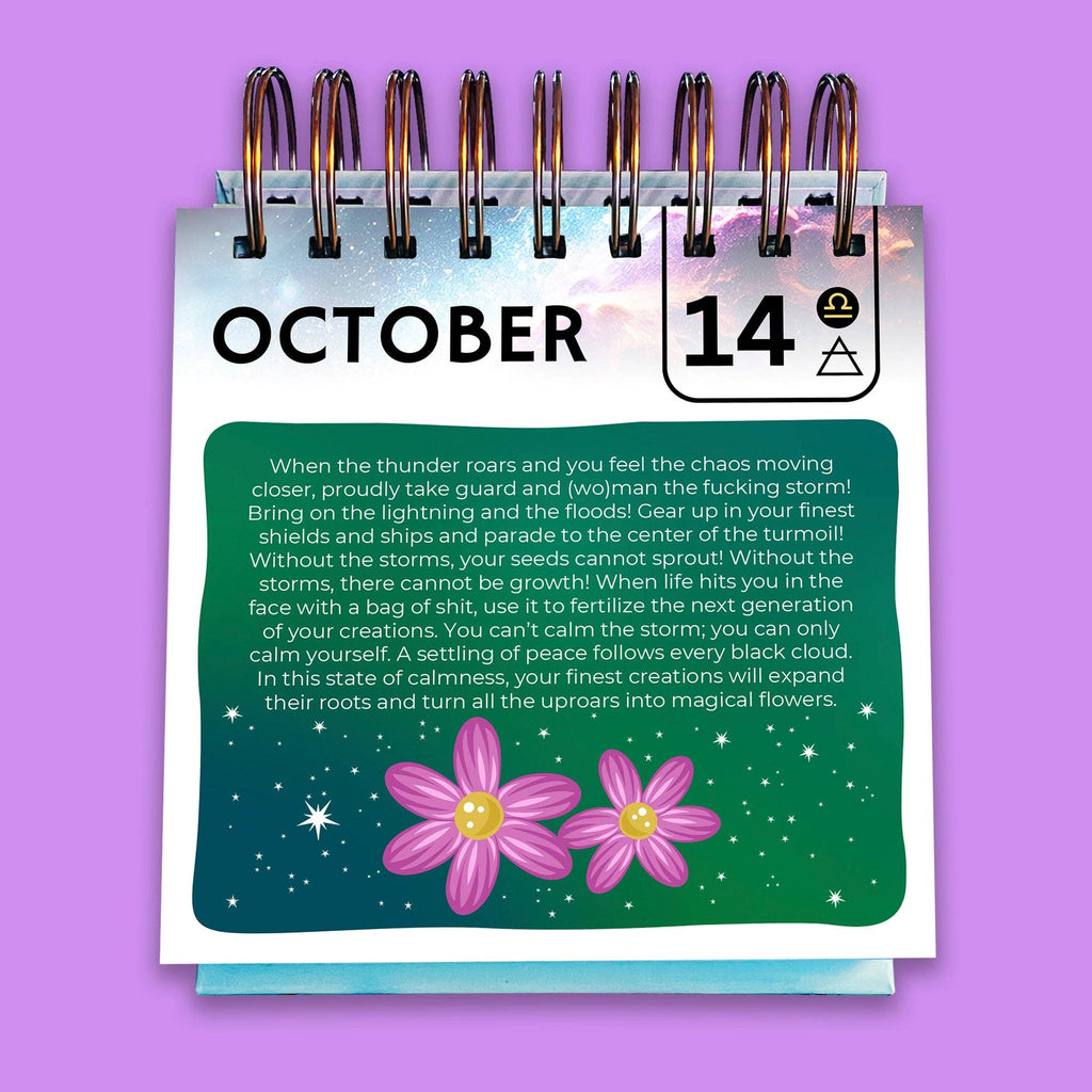 Sweet-Ass Affirmations Desktop Calendar 2025 & Beyond