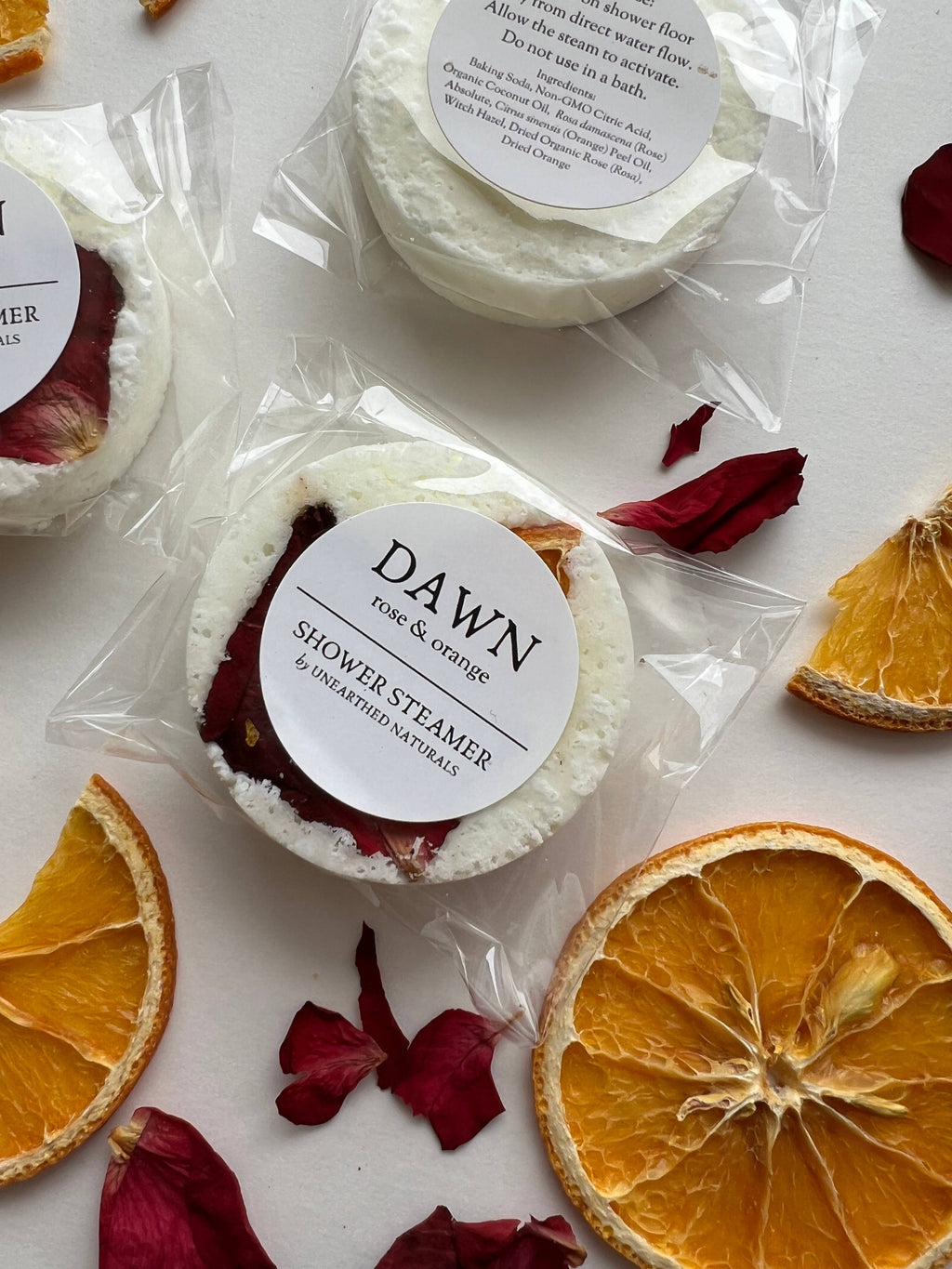 Dawn - Rose & Orange Shower Steamer | Botanical Long Lasting